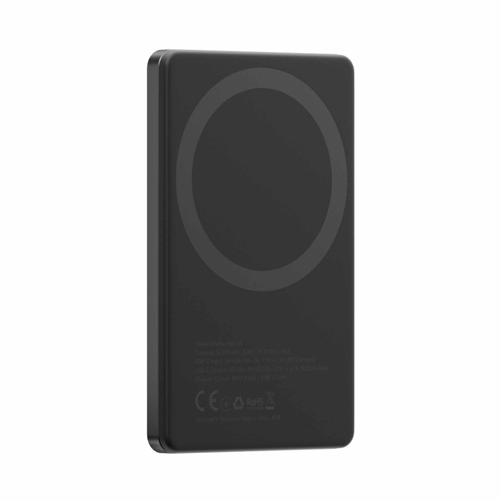 ENERGEA Alupac Mini, 5000mah Mini Aluminium Magsafe Compatible Powerbank - Gun AP-MINI5K-GUN-image 4