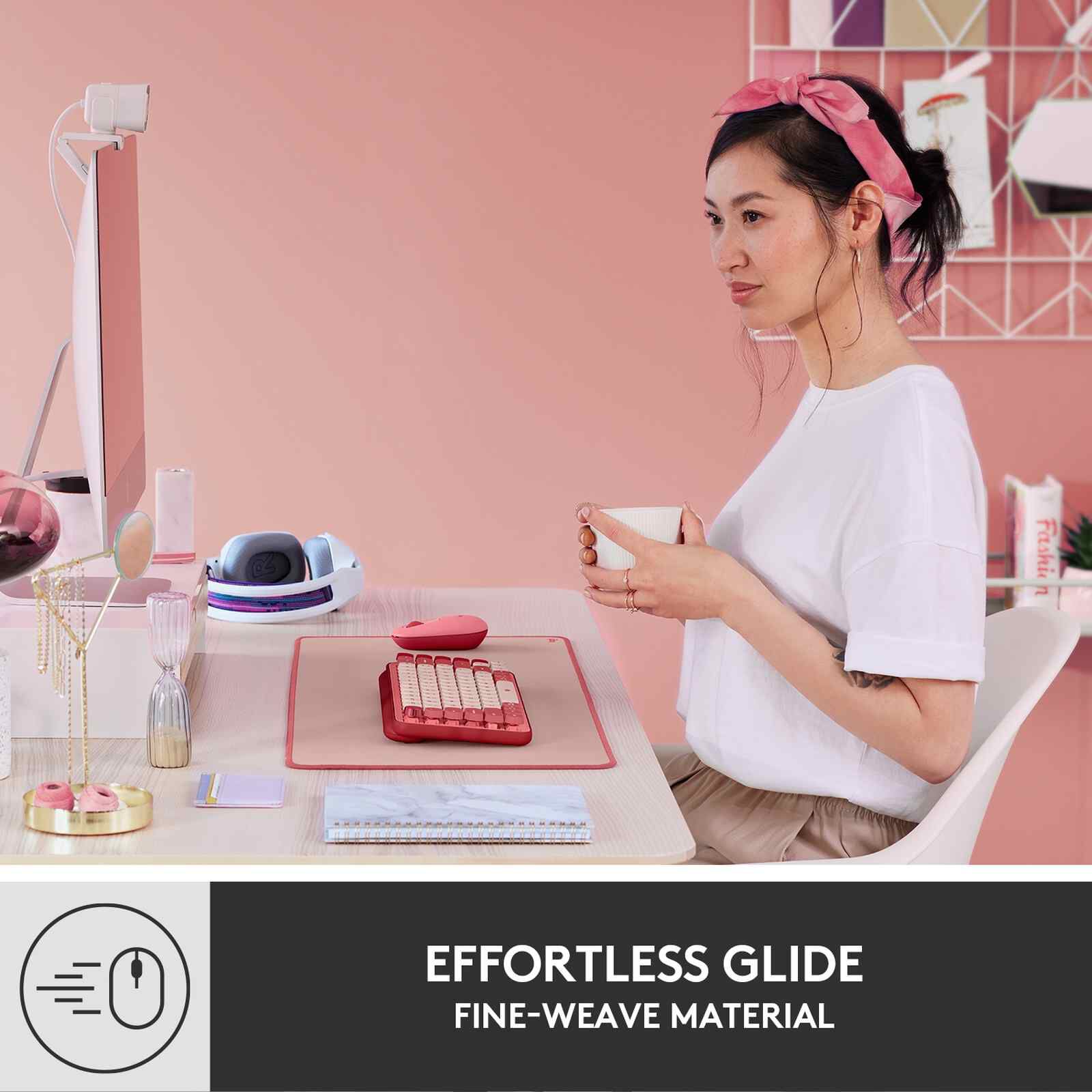 LOGITECH Desk Mat Studio Series - Darker Rose 956-000045-image 5