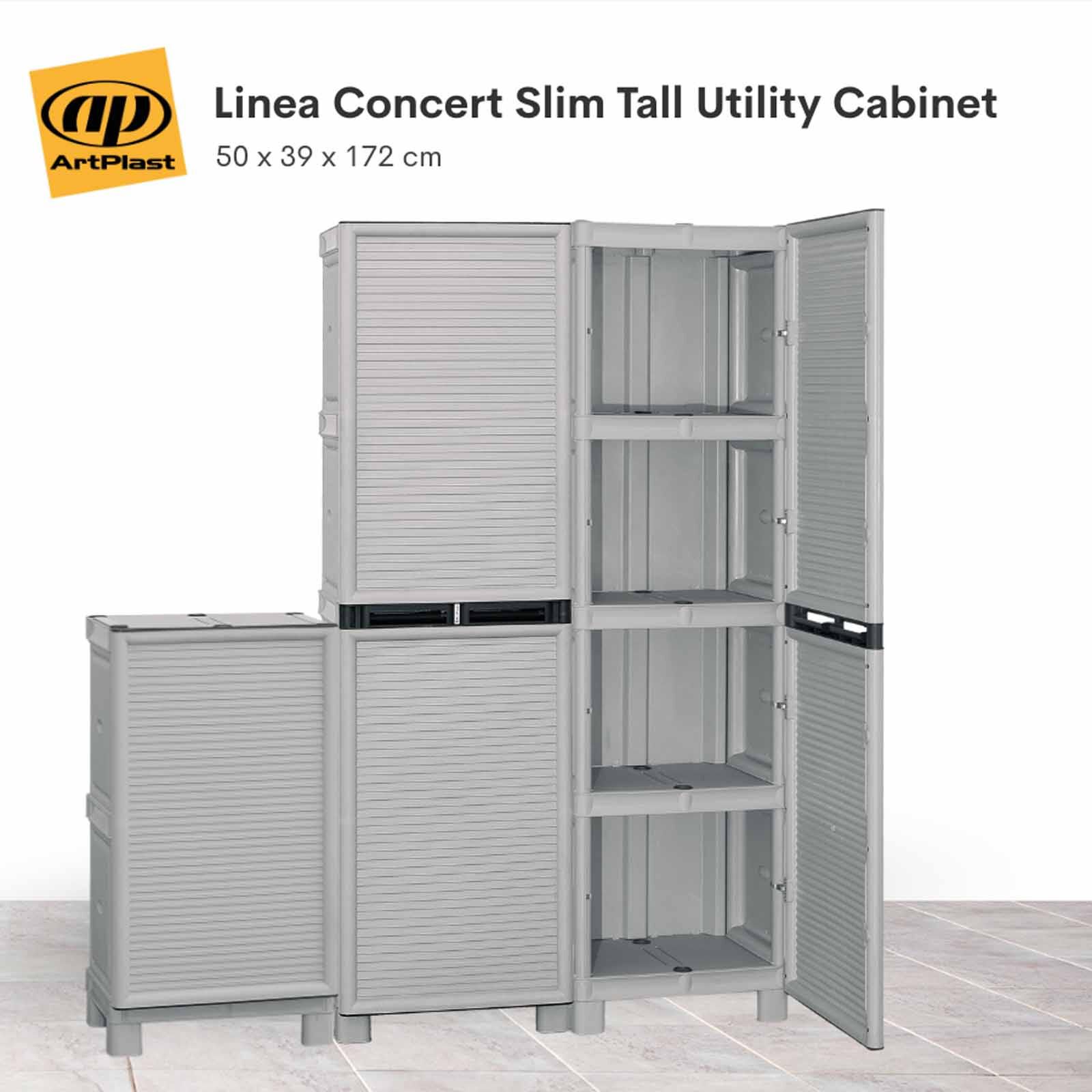 ARTPLAST Linea Concert Slim Tall Utility Cabinet 50x39x172cm CONCERT-image 6