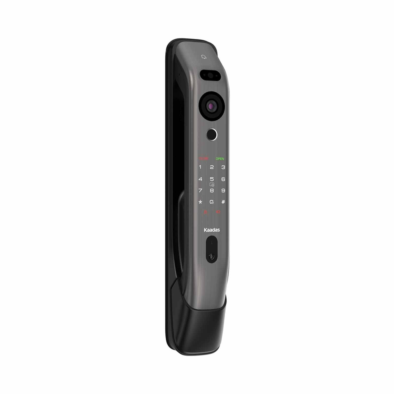 KAADAS Wifi Mortise Door Lock With 3d Face Recognition, Built-in Doorbell & Viewer K20 PRO MAX BLACK-image 3