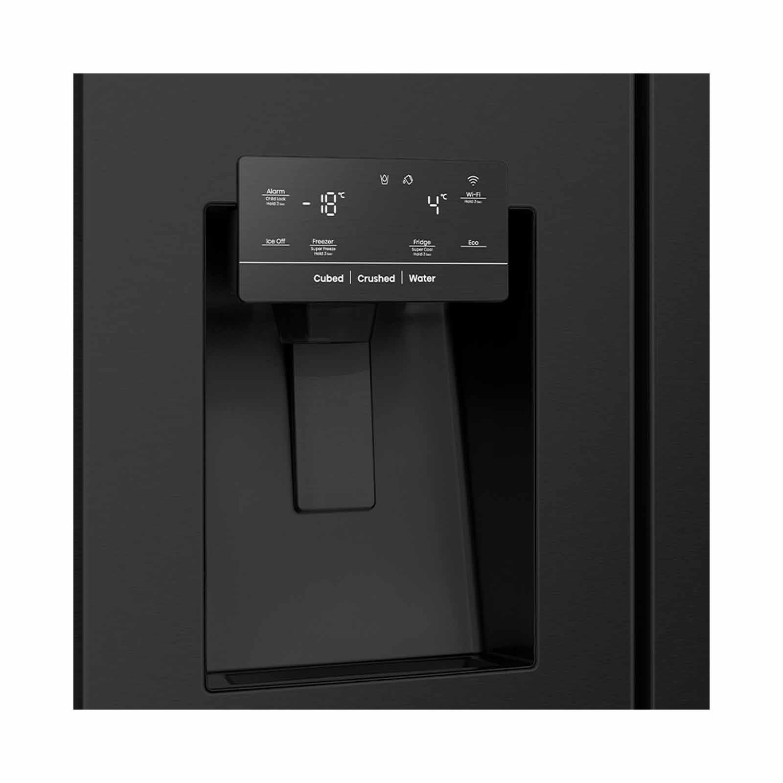 HISENSE Side By Side Inverter Fridge - Black Steel (634l) RS818N4SBVI2-image 4