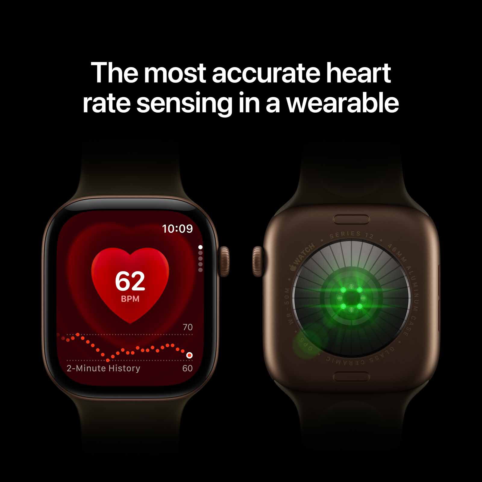 APPLE Watch Series 12 Gps 42mm Black Aluminium Case With Black Sport Band - M/l MJEC4X/A-image 4