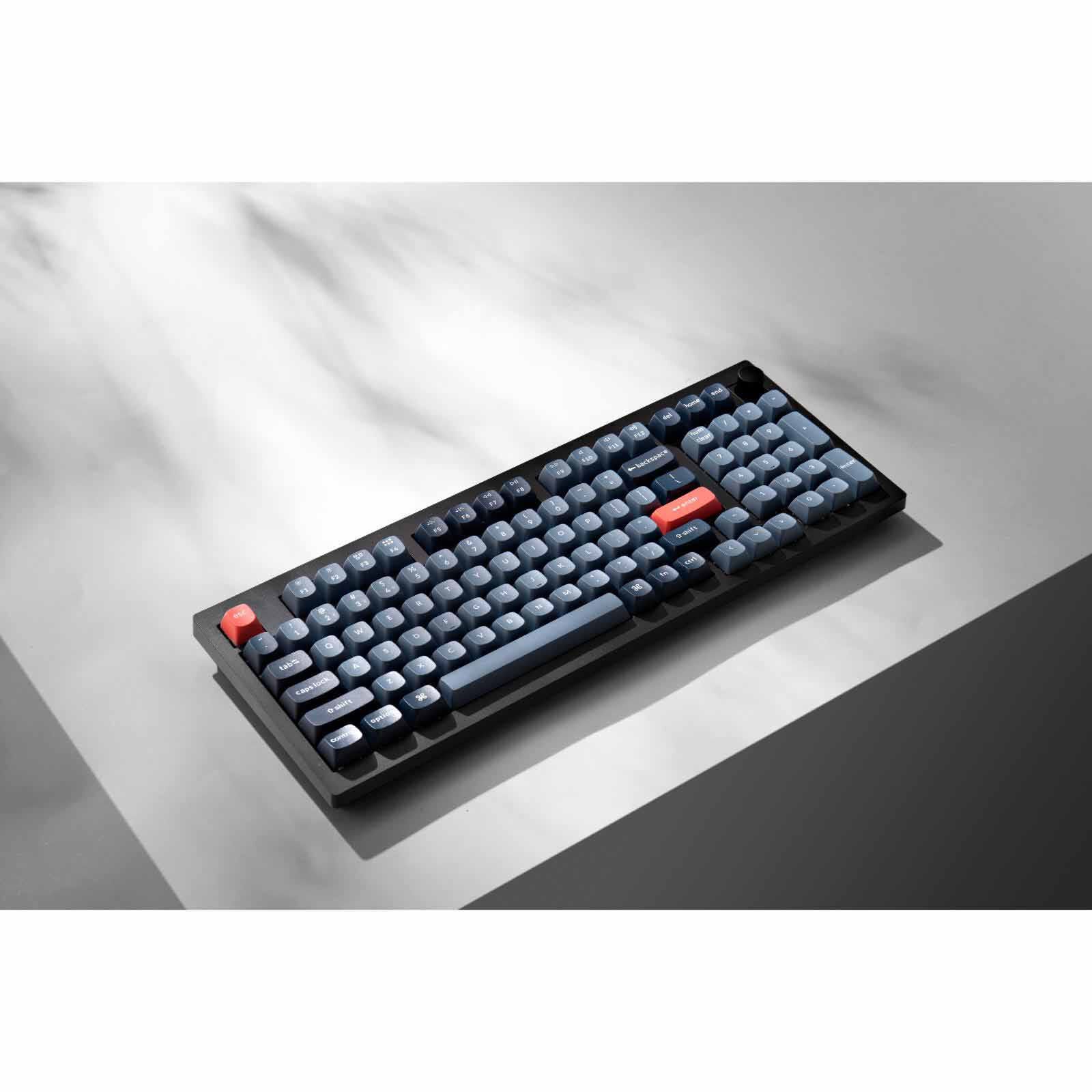 KEYCHRON V5 Max 96 Percent 100 Key Carbon Black Knob Brown Switch, Rgb Hot-swap Gateron Jupiter Switch KYCN-V5M-D3-image 6