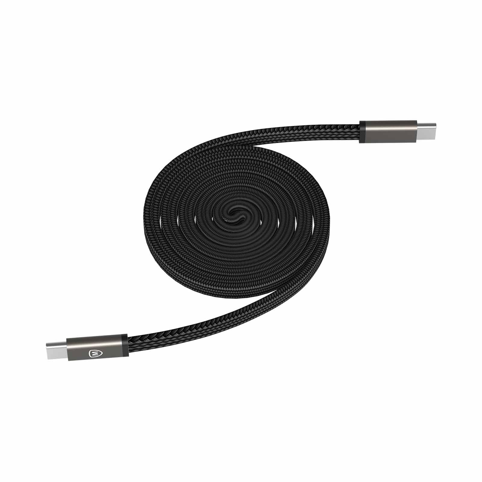 MICROPACK 240w Magneticsoft Braided Usb-c Fast Charging Cable - Black MC-C240M-BK-image 4