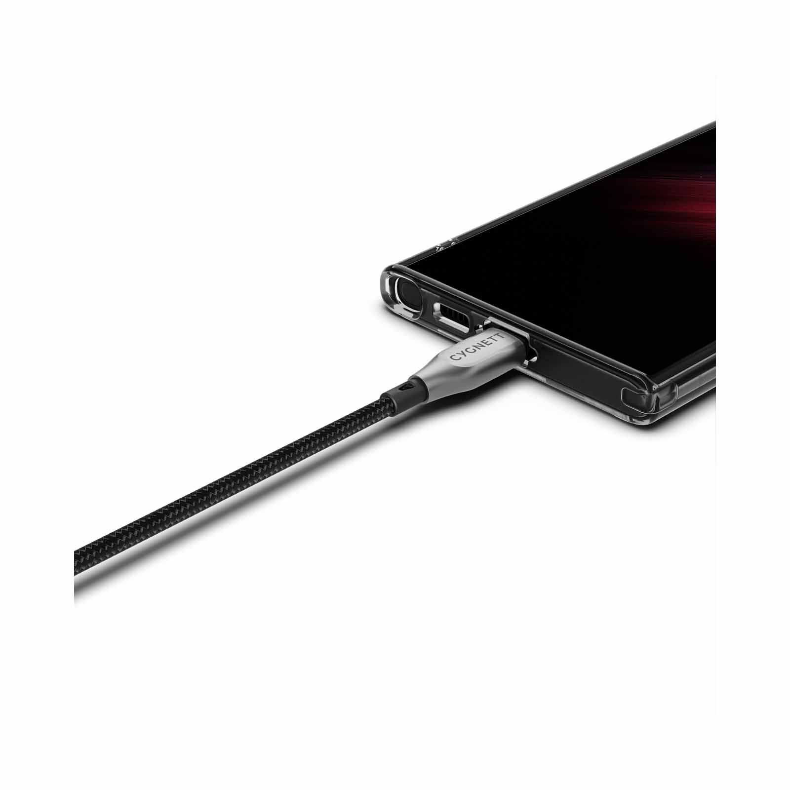 CYGNETT Armoured Usb-c To Usb-a (usb 2.0) Cable - Black 50cm CY4680PCUSA-image 6