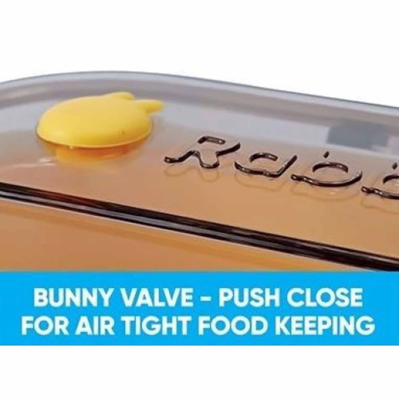 TRAVELJOY Bunny Bpa-free Bento Box (1200ml) Navy TJBENTO-NV-image 4
