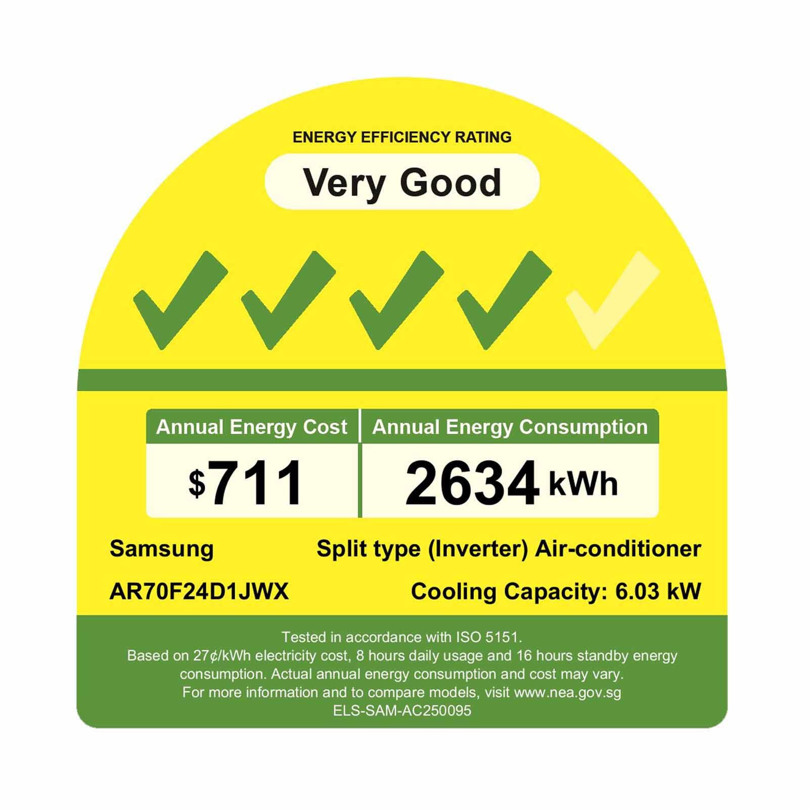 SAMSUNG Samsung Windfree Single Split Aircon -24k AR70F24D1JWNSP/AR70F24D1JWXSP-image 2