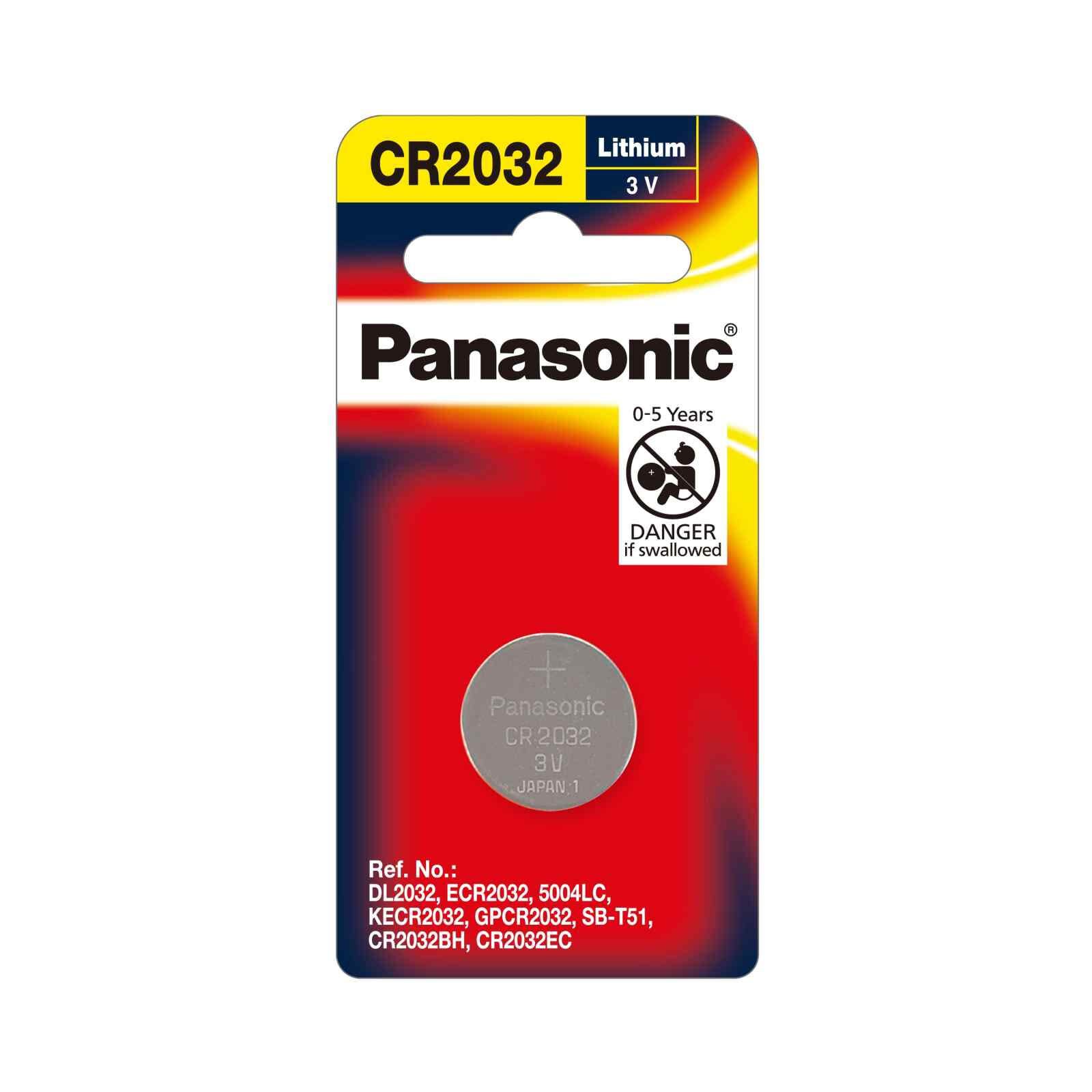 PANASONIC Lithium Coin Cr-2032pt/1b CR-2032PT/1B-image null