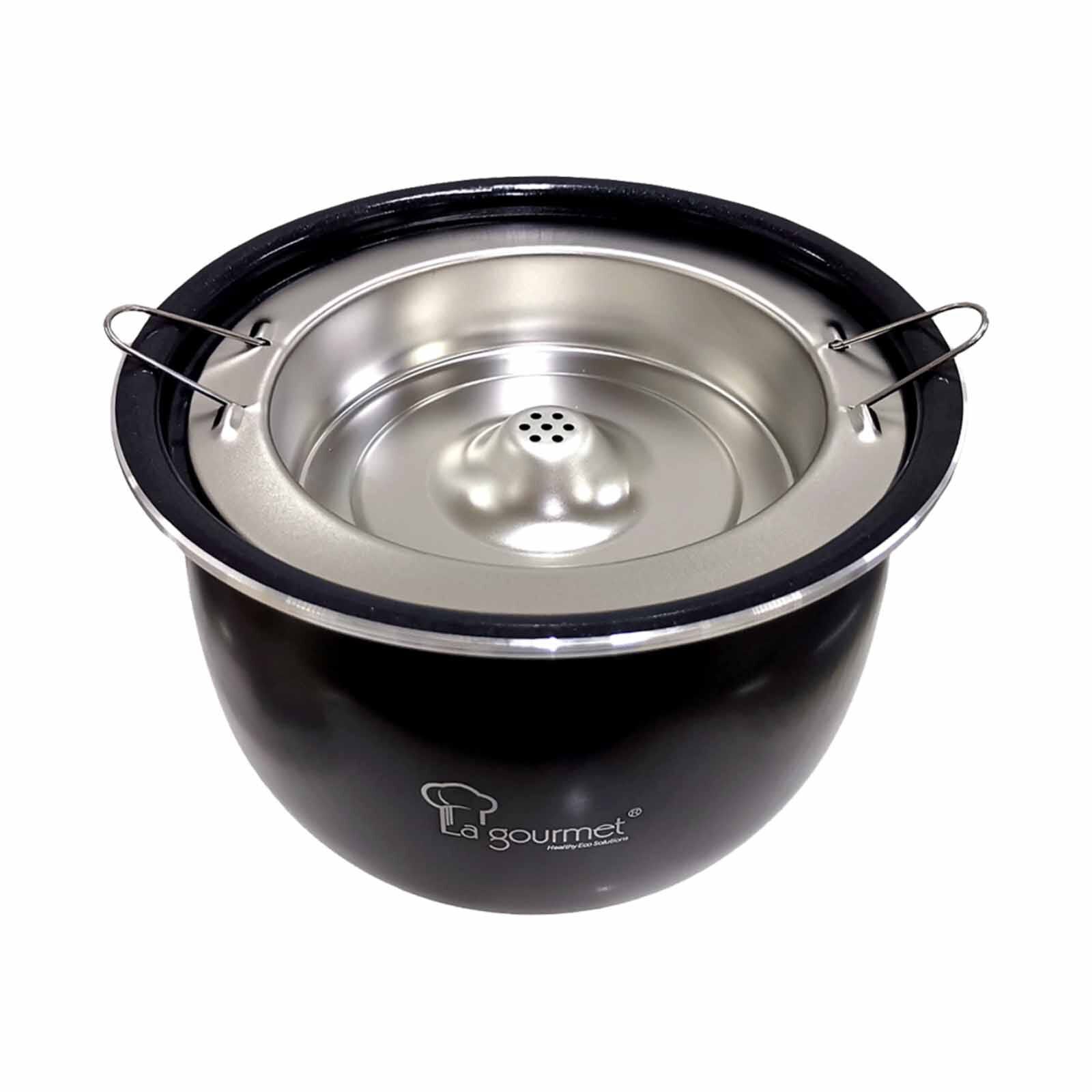 LA GOURMET 2.0l Healthy Rice Cooker - Coal Black LGELRC410764-image 12