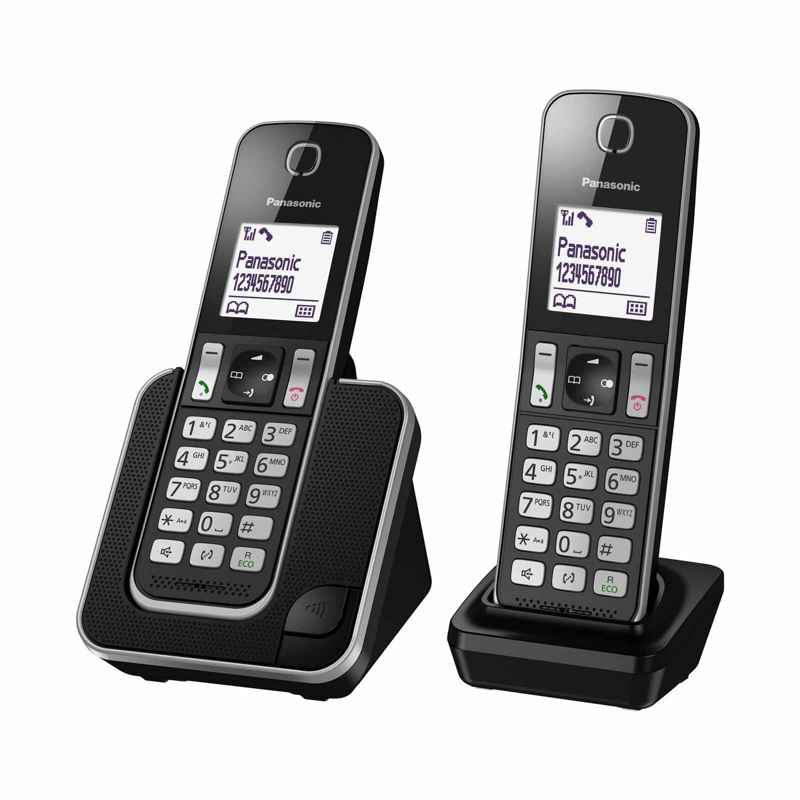 PANASONIC Twin Dect Phone Handfree Speaker Phone (black) KX-TGD312CXB-image 2