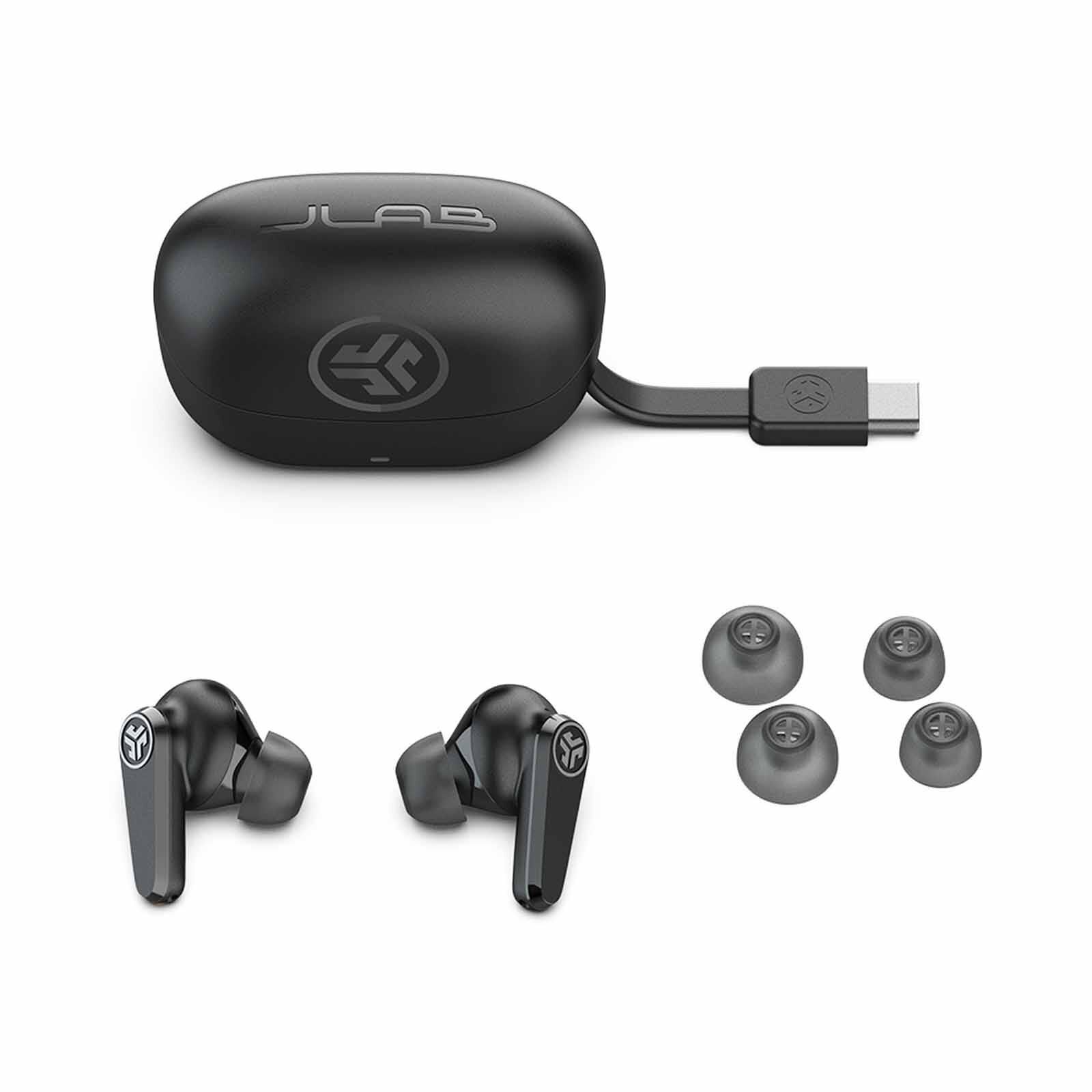 JLAB Go Pods Anc True Wireless Earbuds - Black EBGOPODSRBLK124-image 2