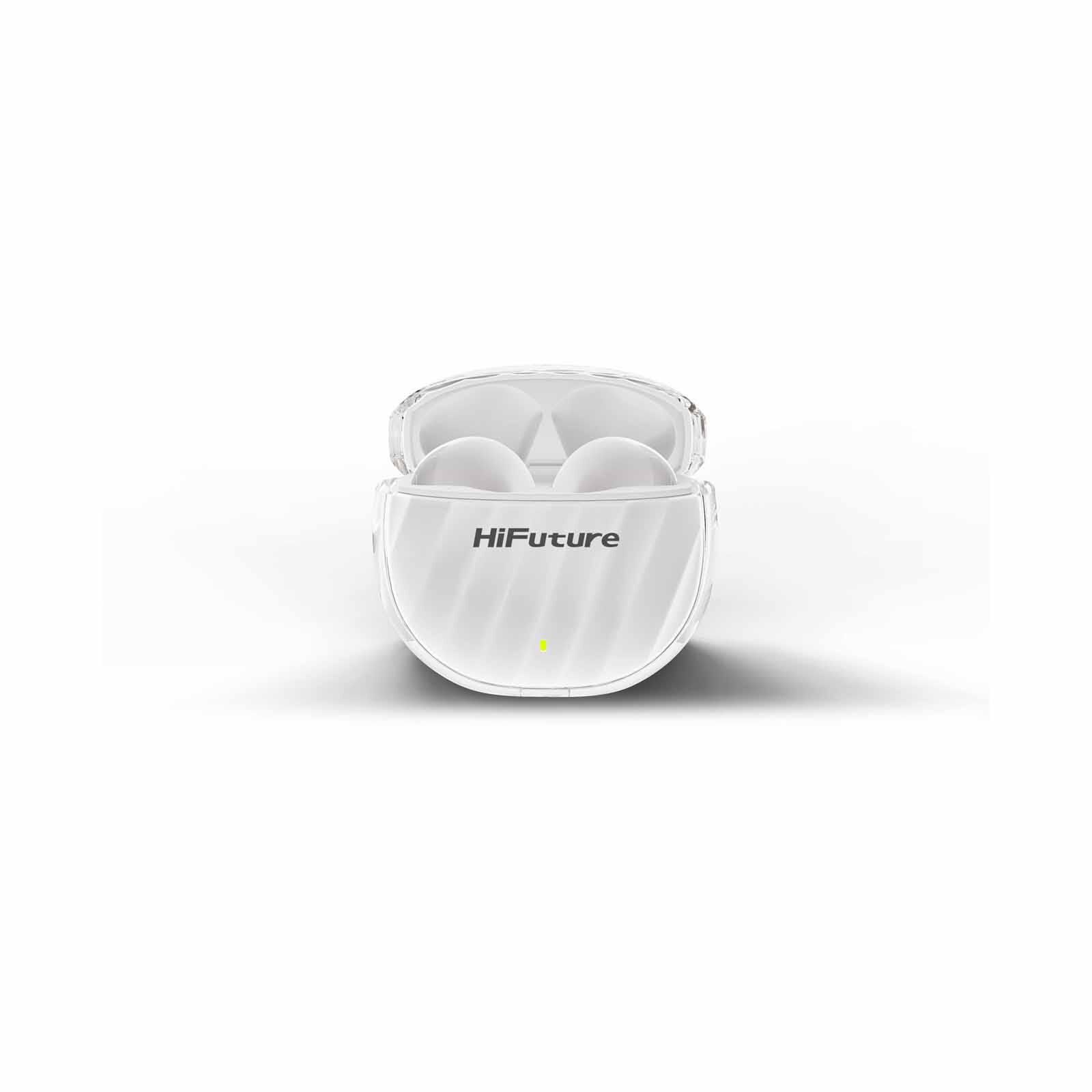 HIFUTURE Flybuds3 - White Tws Earbuds With 4microphones Enc HEF3WH-image 1