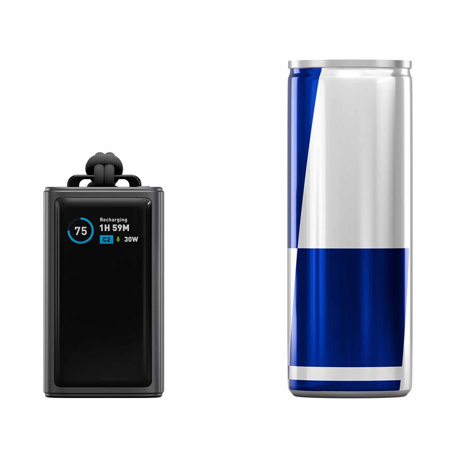 ENERGEA Compac Arc 45, 10000mah Powerbank With Built In 70cm Usb-c Cable Pd45w - Gun CP45-ARC10K-GUN-image 4
