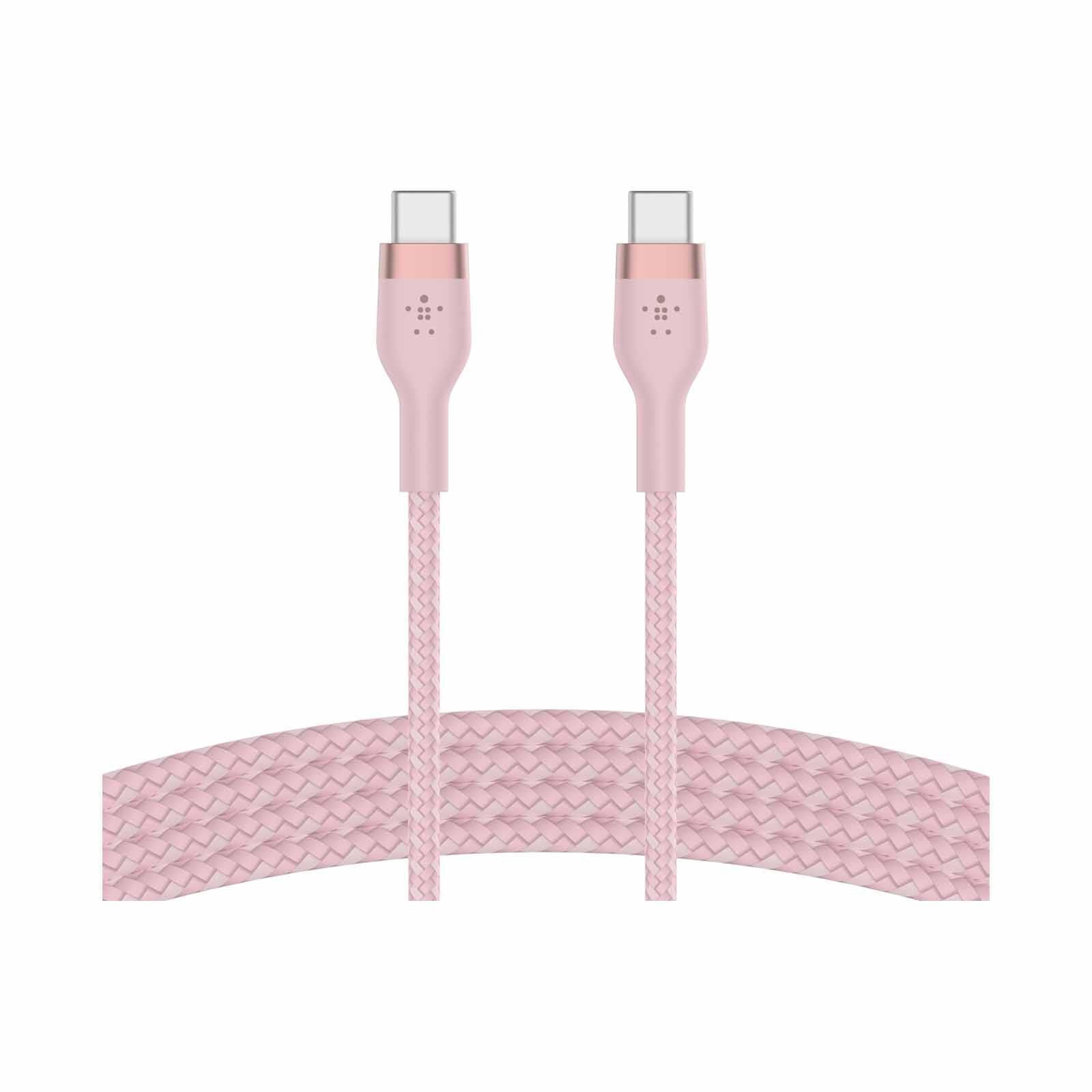 BELKIN Boostcharge Pro Flex Usb-c To Usb-c Cable 60w 1m Pink CAB011BT1MPK-image 1