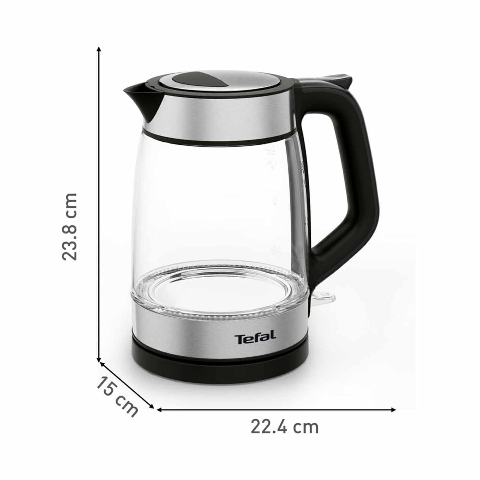 TEFAL Glass Kettle (1.7l) - Black KI6058-image 4