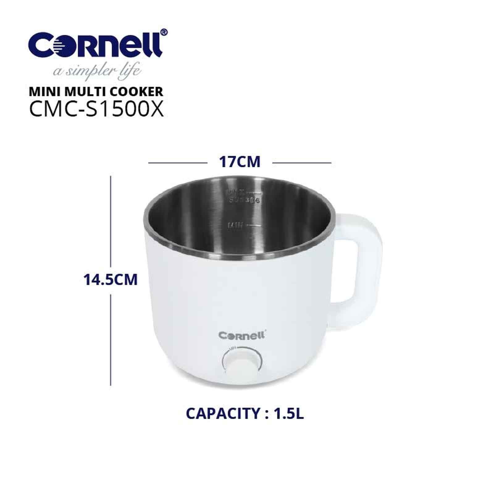CORNELL Mini Multi-cooker Kettle (1.5l) CMCS1500X-image 7
