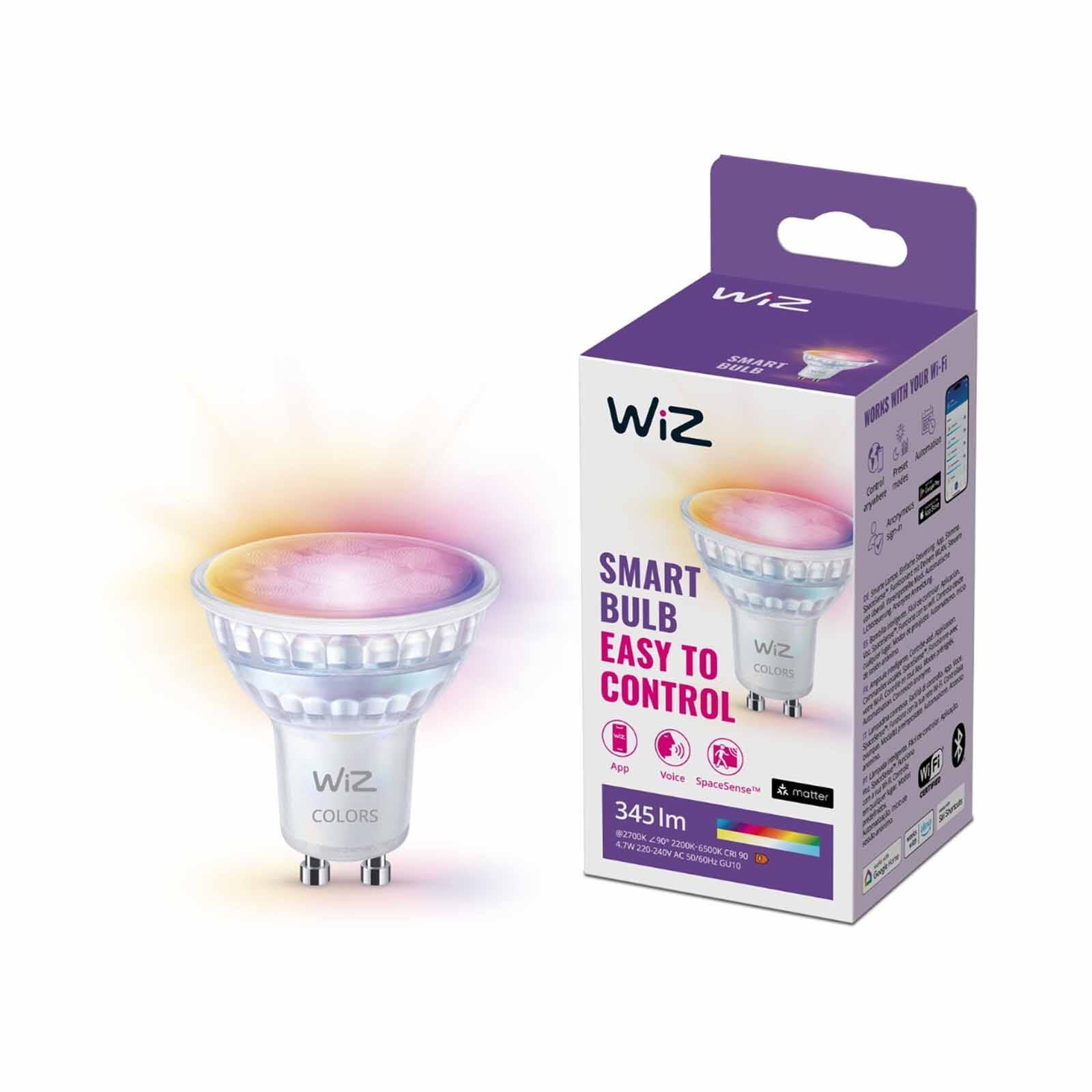 WIZ Ble 4.7w Gu10 Glass 345 Lm Color 929003772322-image 2