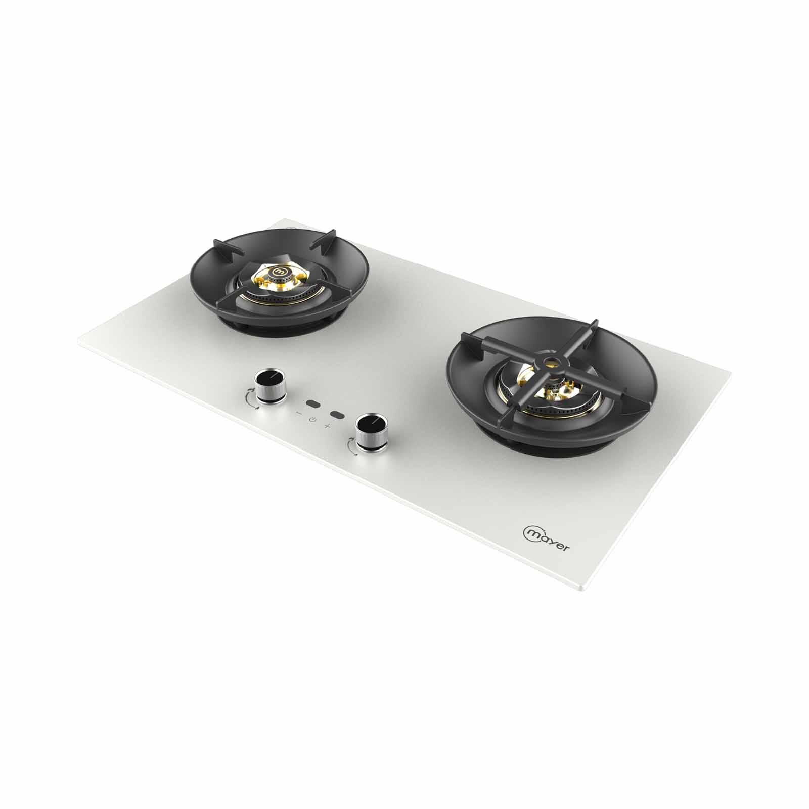 MAYER 78cm 2 Burner Gas Hob - Matte White (lpg/pub) (exclude Installation) MMGH278HI-MWH-image 3