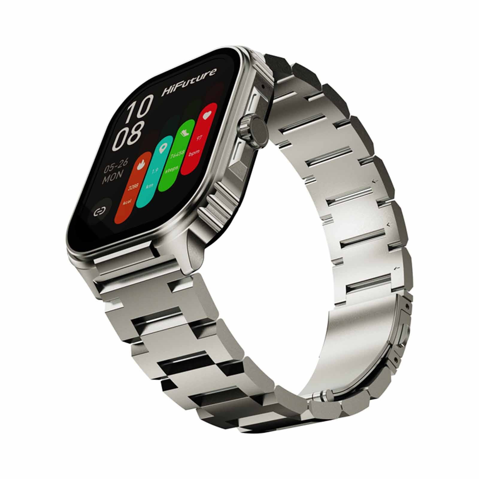 HIFUTURE Ultra3 Pro - Silver Bluetooth Smartwatch With Heart Rate Function HSSW7SL-image 6