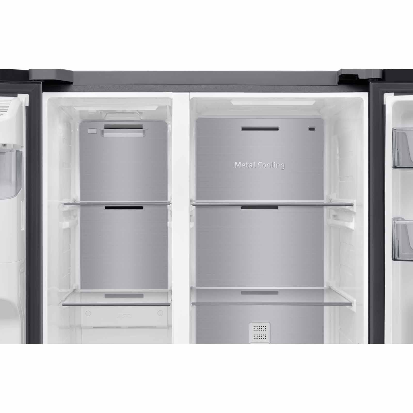 SAMSUNG Side By Side Fridge (635l) - Matt Doi Metal RS70H65K3TSS-image 7