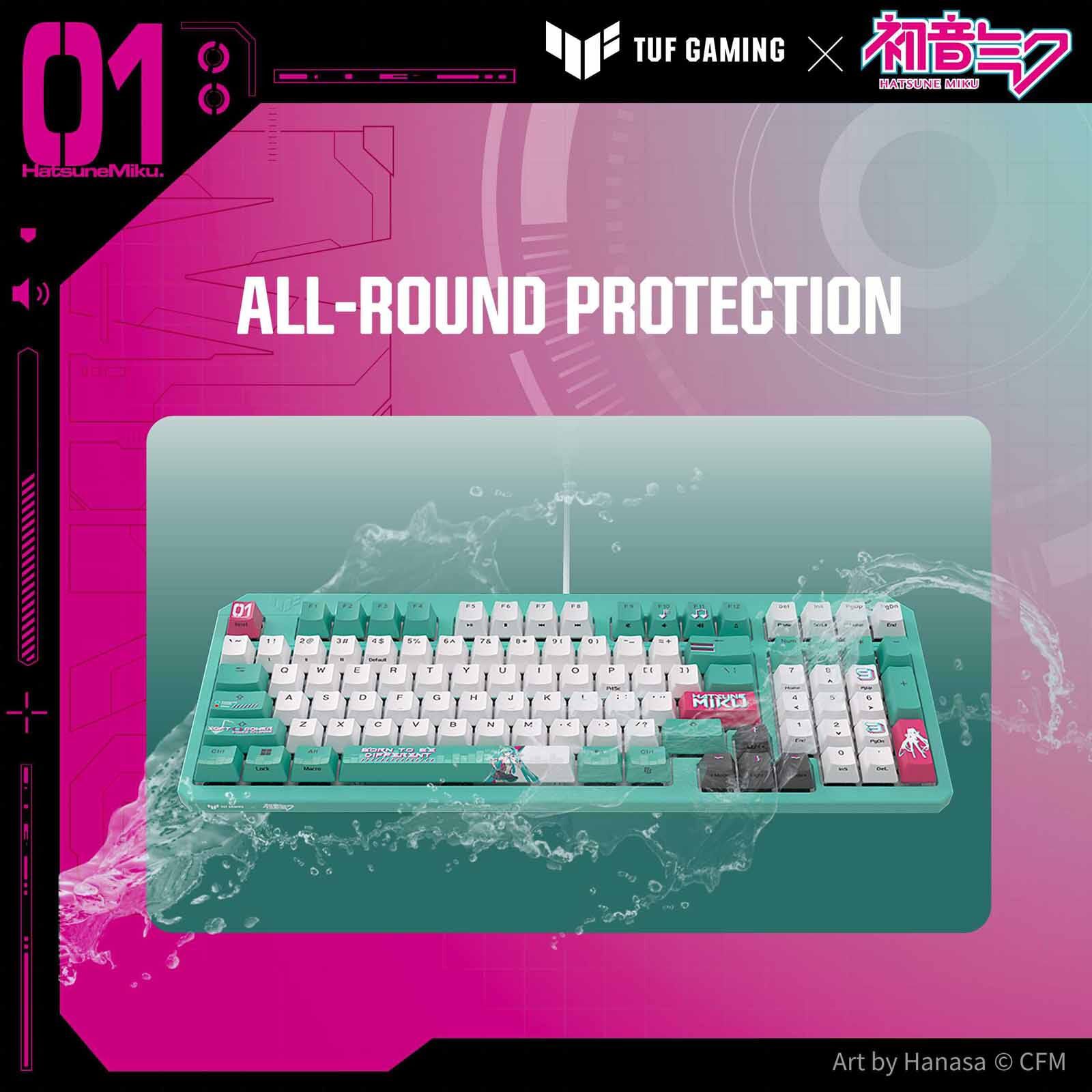 ASUS Tuf Gaming K3 Gen Ii Miku Blue RA09 TG K3 GEN II MIKU EDITION/BL/US/PBT-image 9