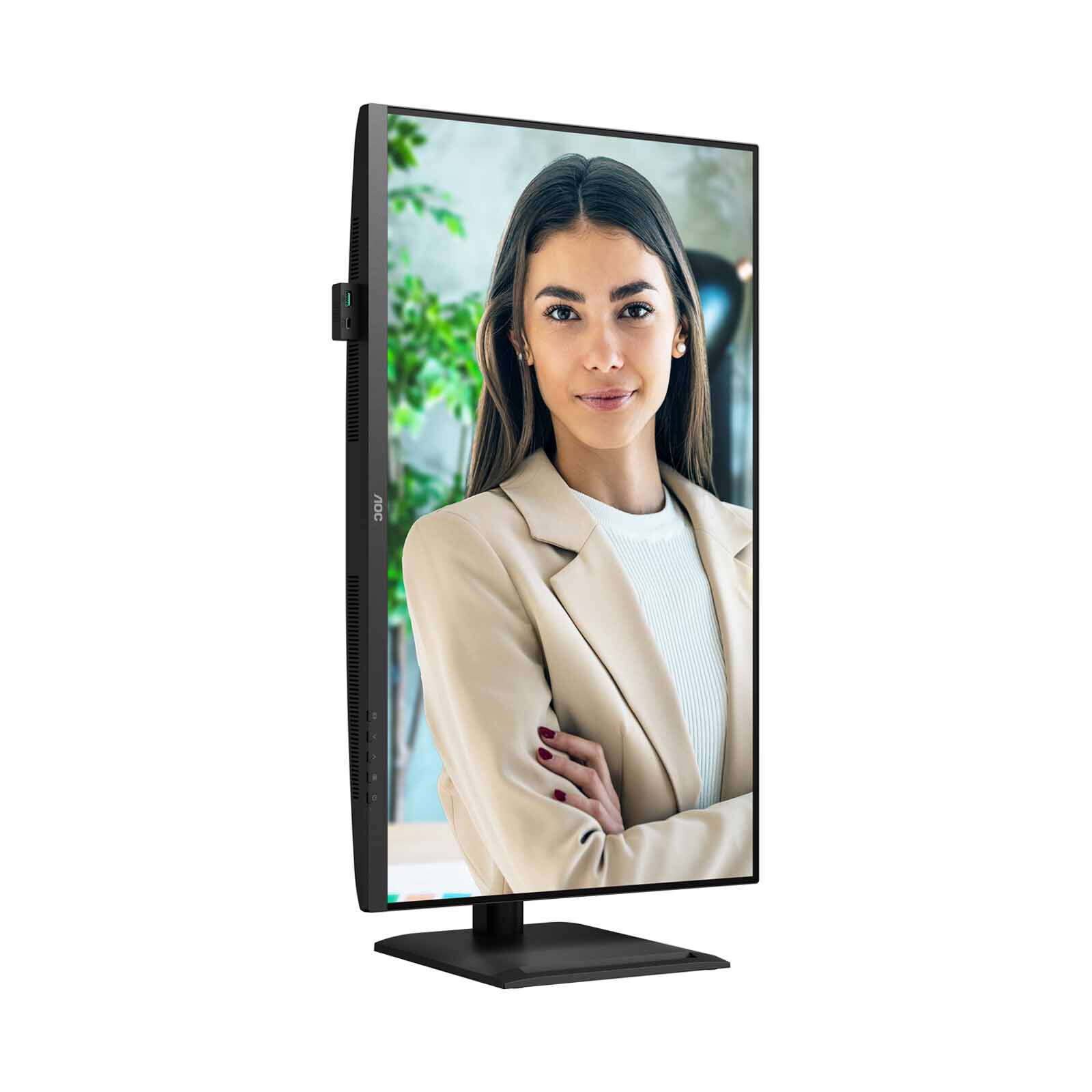 AOC 31.5in Ips Qhd 100hz Usb-c Pd96w With Adjustable Stand Monitor Q32P4C-image 5