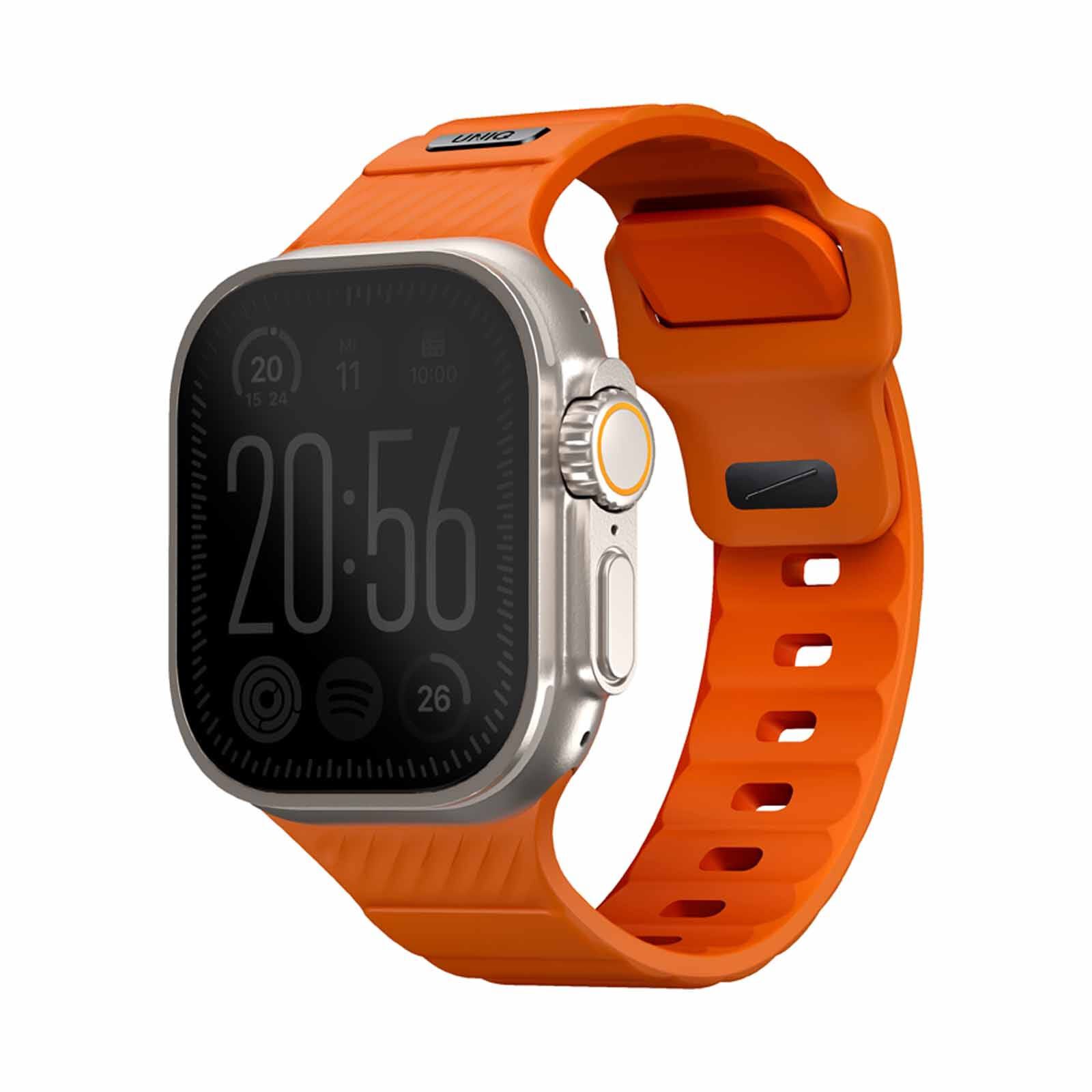 UNIQ Stride Fkm Rubber Apple Watch Strap 49/45/44/42mm - Volt Orange (volt Orange) UNIQ-49MM-STRIVORG-image 2
