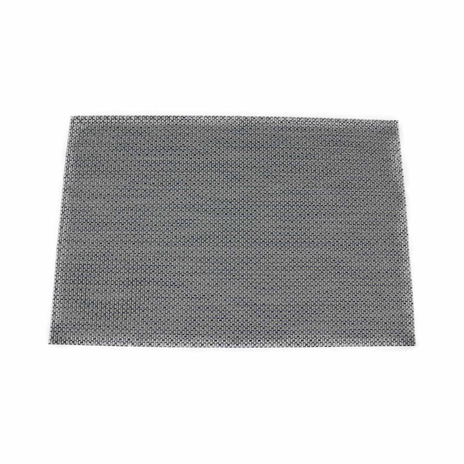 UB-1780 Rect Placemat L30x45cm, Gray Blue With Gold Shiny Yarn 1780ZJ-330010-image null