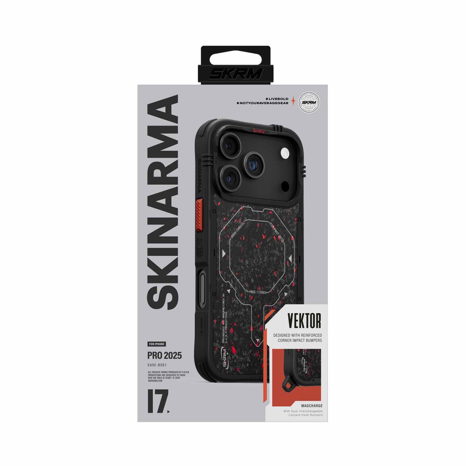SKINARMA Iphone 17 Pro (2025) 6.3" Vektor (mag-charge) SK-2025IPP6.3-VTOR-BLK