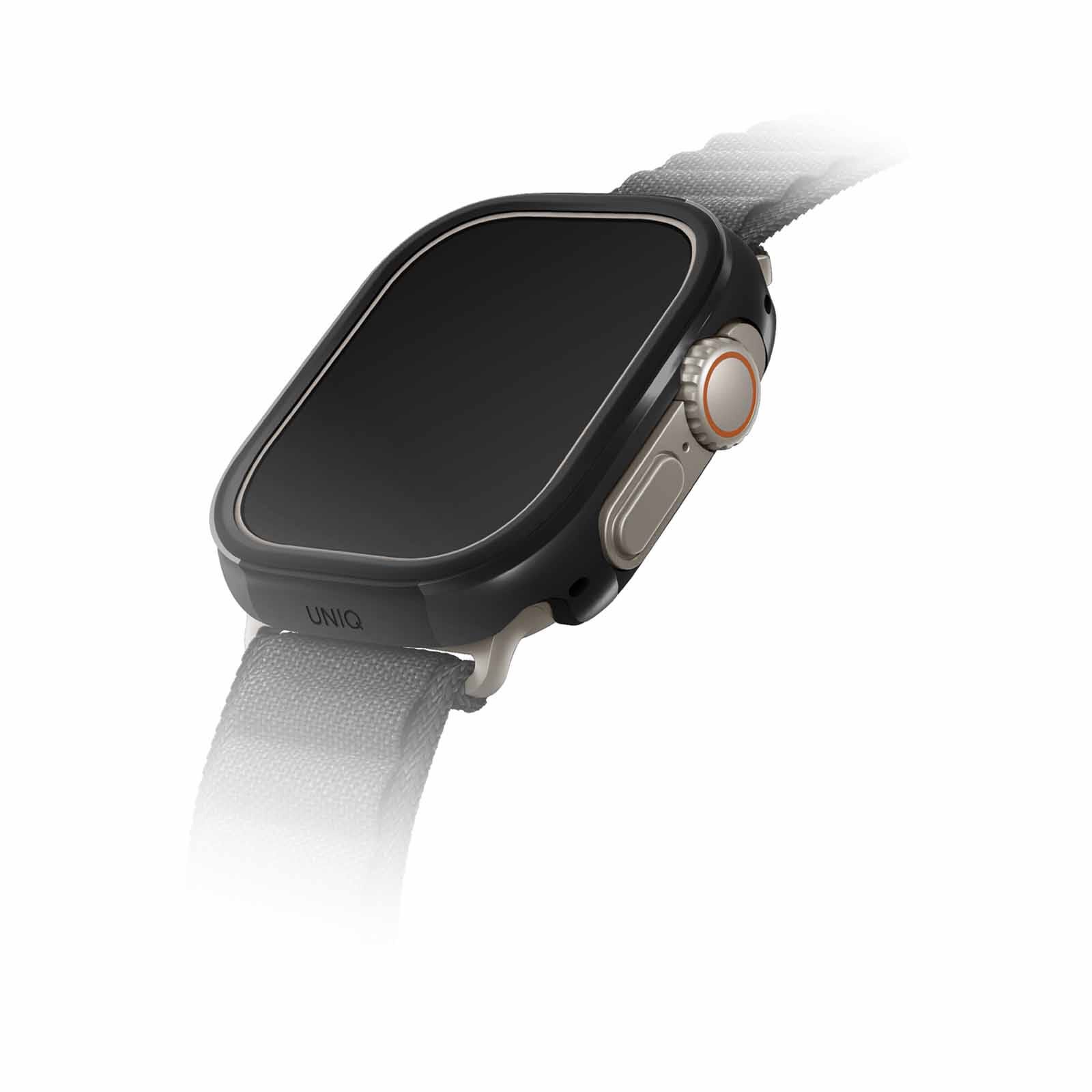 UNIQ Valencia Watch Case For Apple Watch Ultra 49mm - Midnight (black) UNIQ-49MM-VALBLK-image null