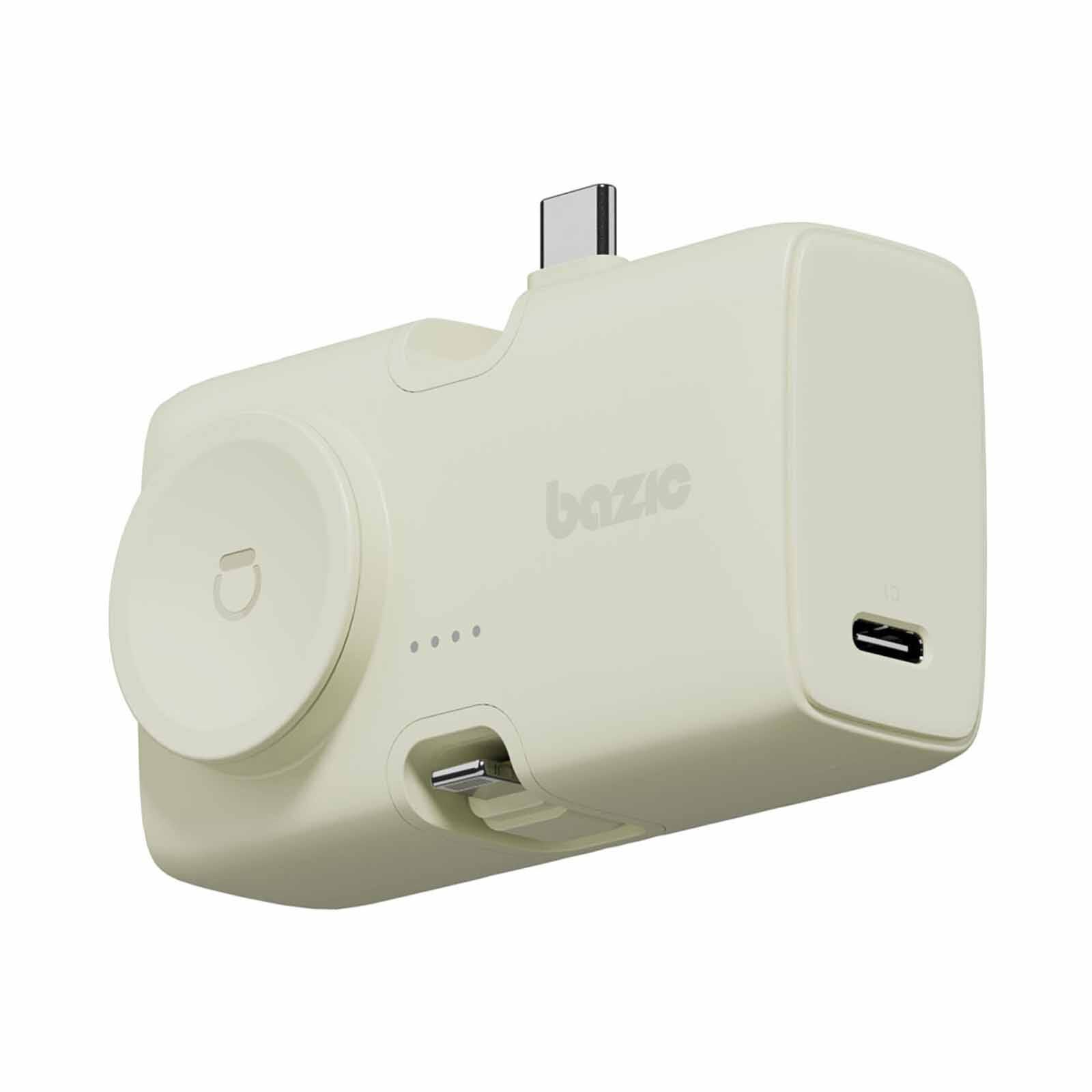 ENERGEA 2 In 1 5000mah Foldable Usb-c/lightning Pin Powerbank With Apple Watch Charger Pistachio GPW-KODA-GRN BAZIC GOPOWER KODA-image 1