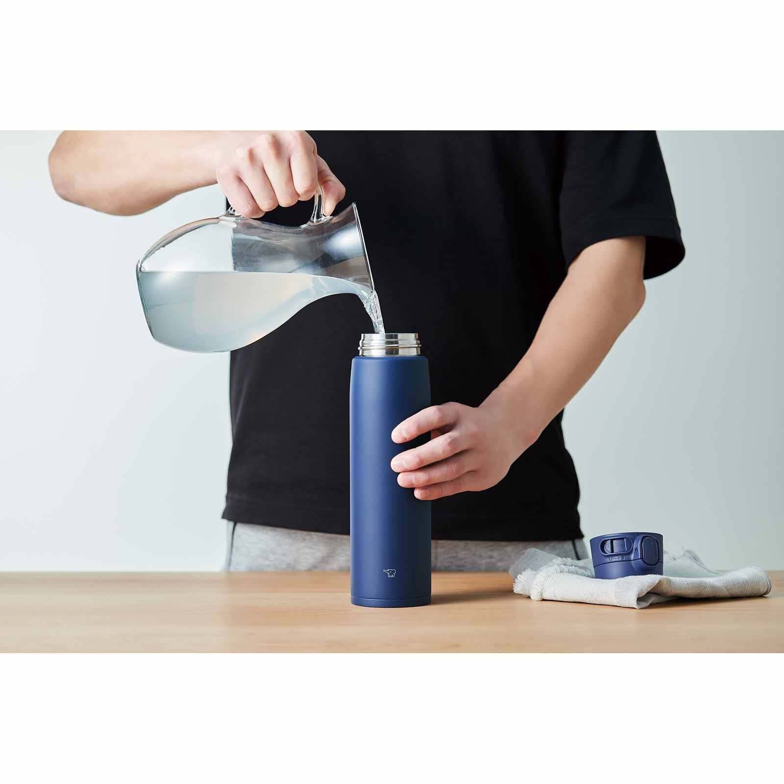 ZOJIRUSHI 0.72l One Touch Flip-open Bottle - Soft Black SM-VB72-BM-image 2
