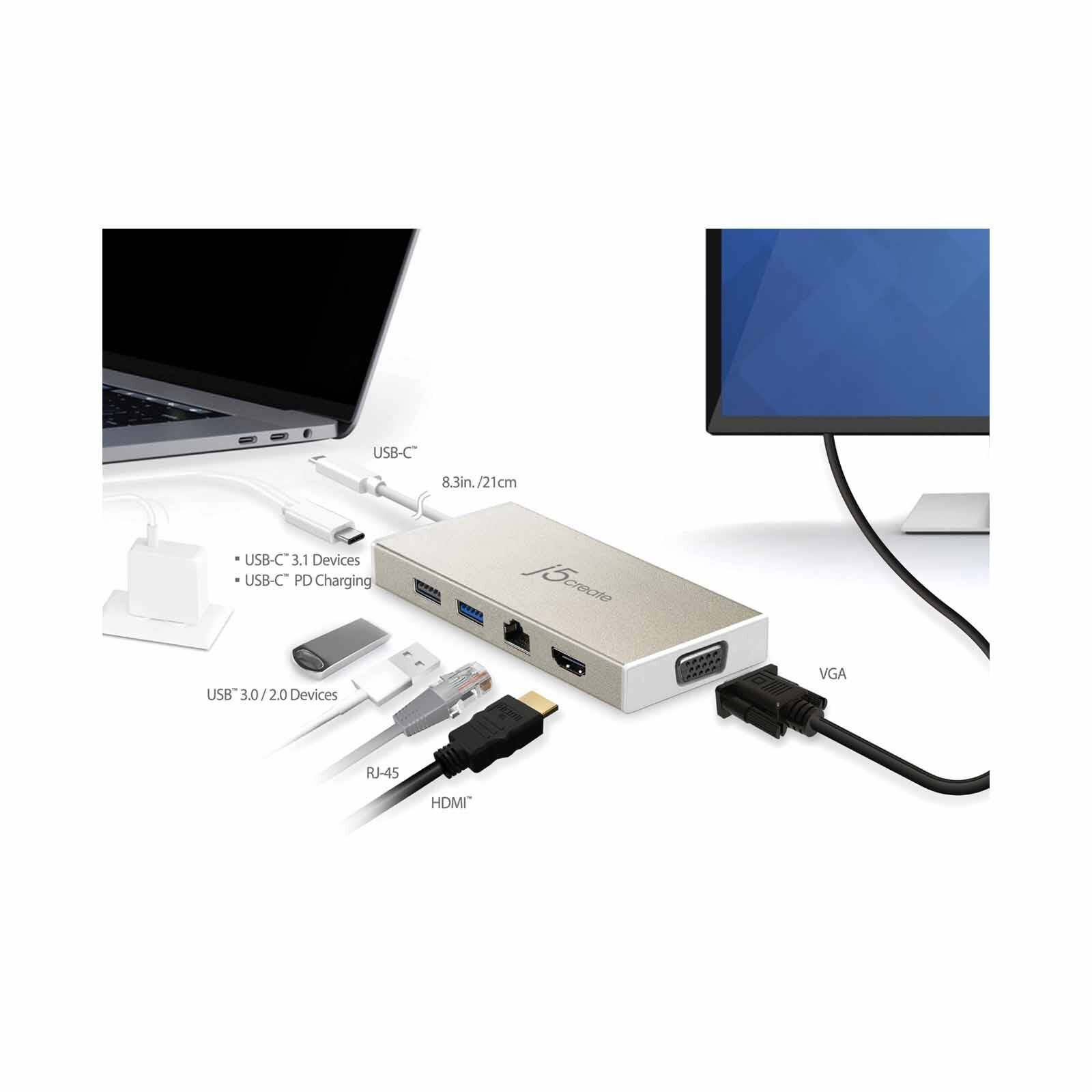 J5CREATE Type-c Fully Function Minidock JCD376-image 8