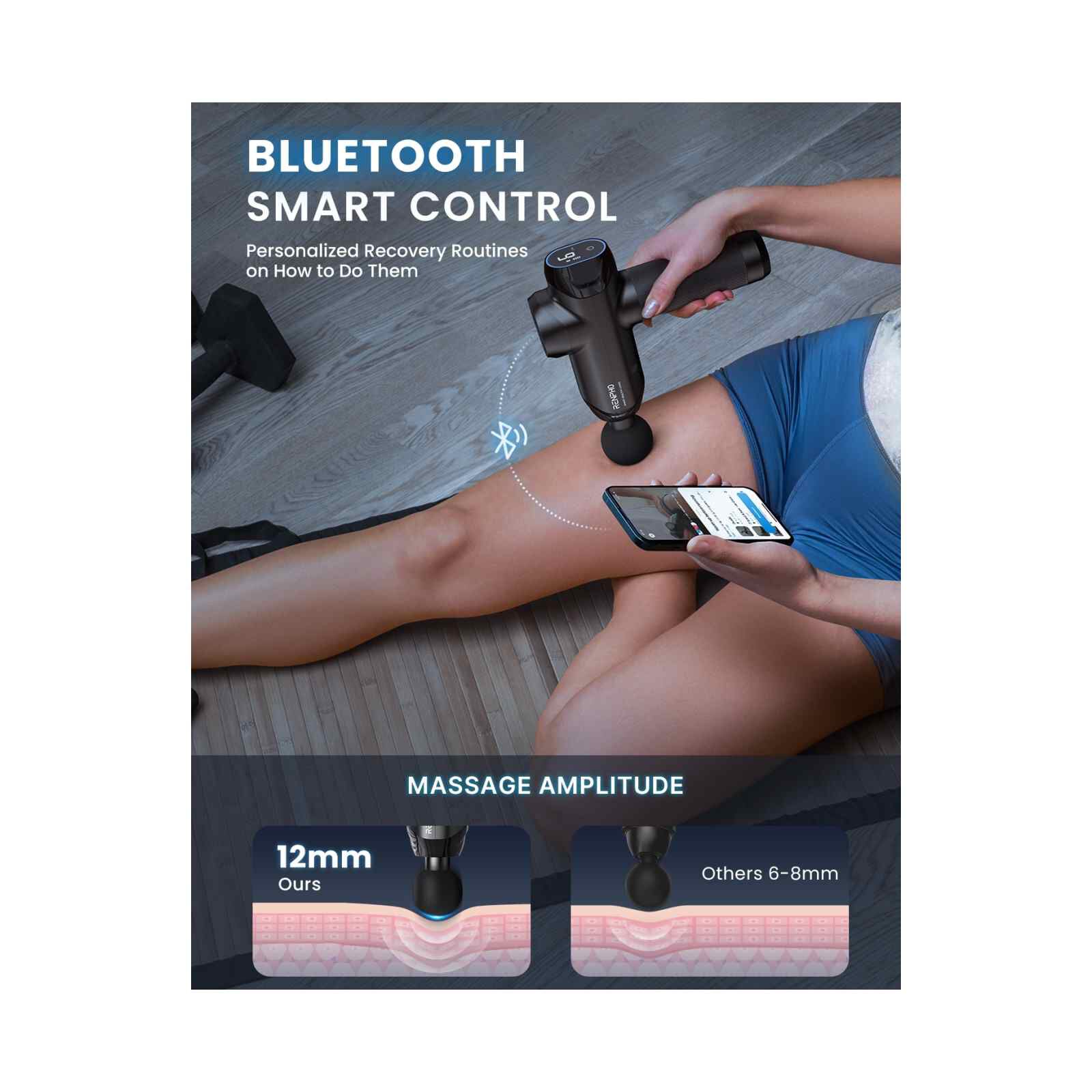 RENPHO Power + Black Massage Gun R-C001S-image 4