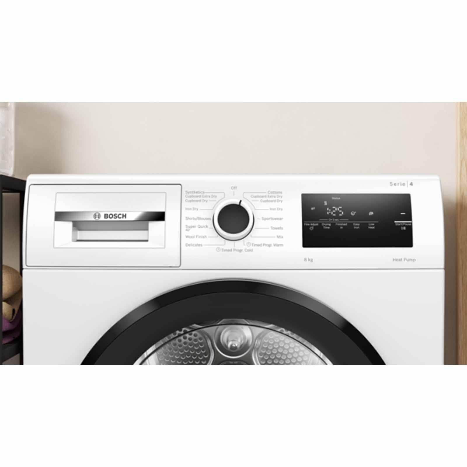 BOSCH Heat Pump Dryer - White (8kg) WTH85028SG-image 4