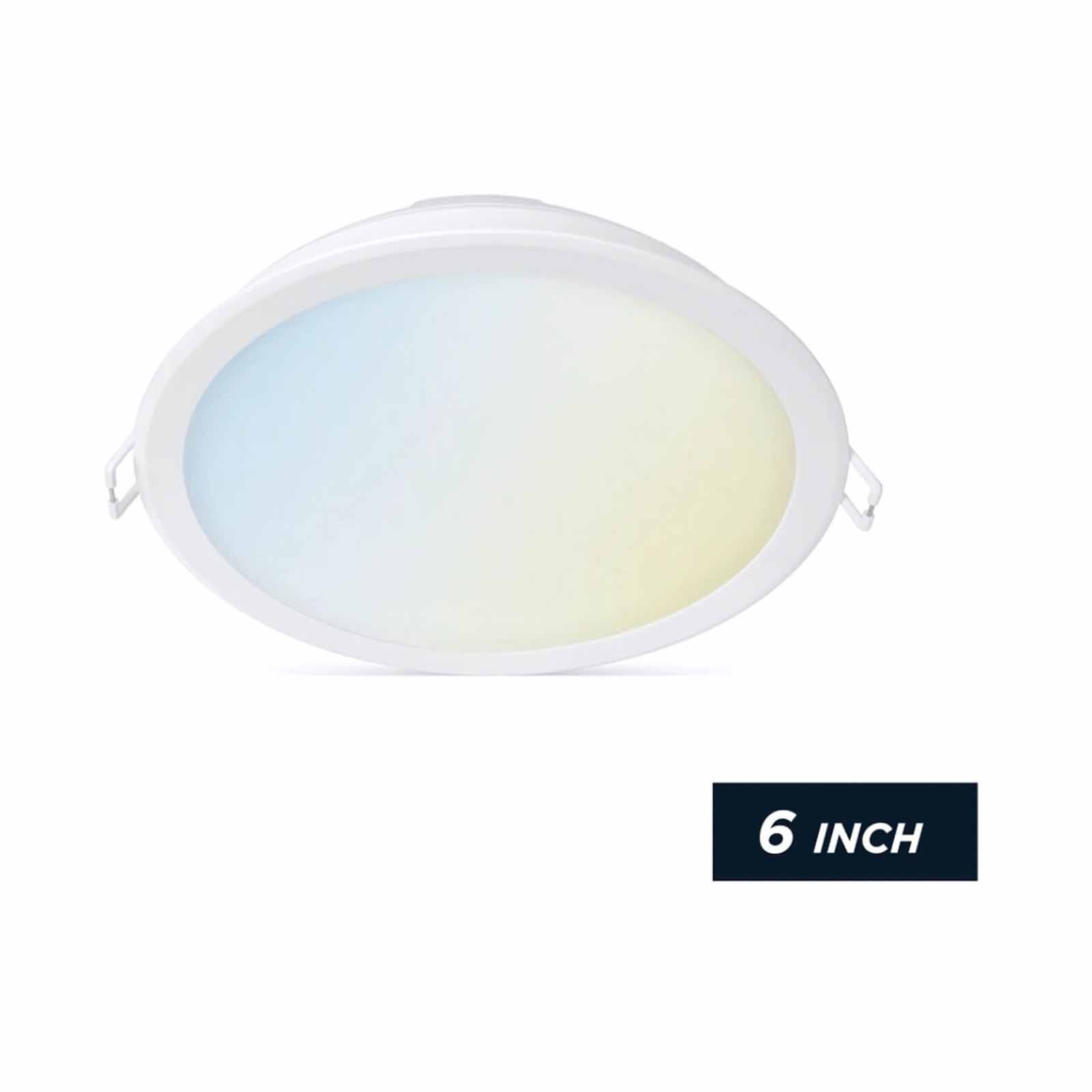 WIZ 6 Inch (17w) Recessed Downlight 150mm Rd White 929002647517-image 1