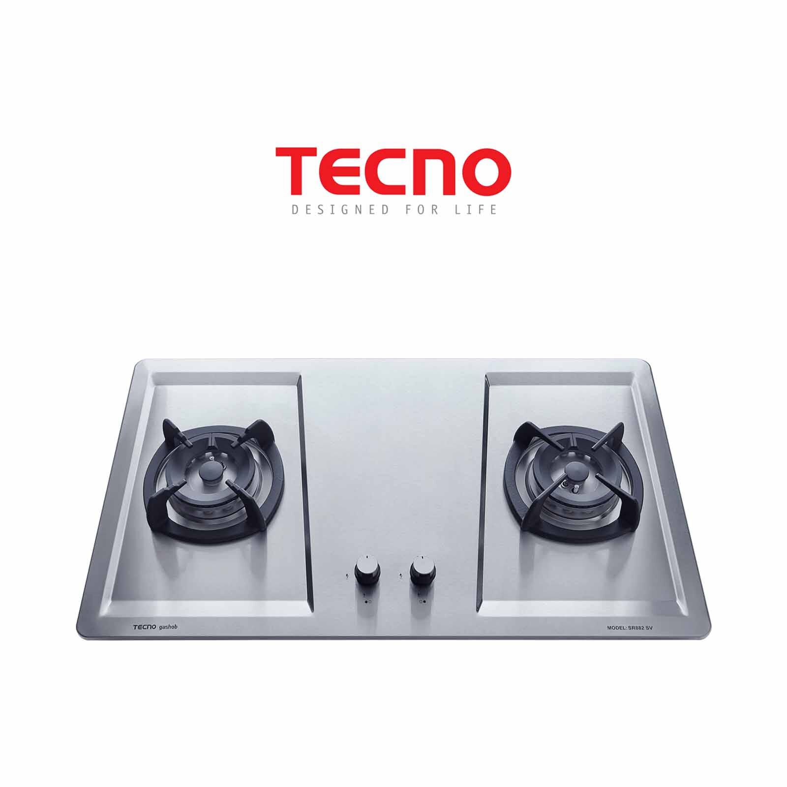 TECNO 90cm 2 Burners Gas Stainless Steel Hob (exclude Installation) SR 882SV-image 1