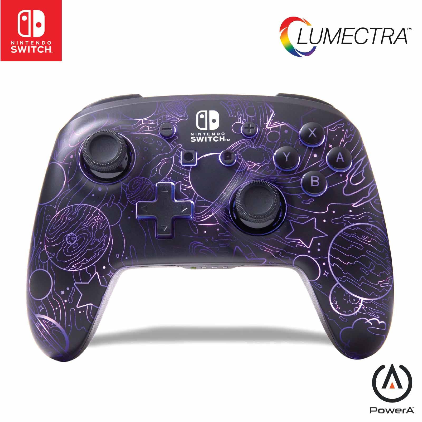 POWERA Enhanced Wireless Controller For Nintendo Switch With Lumectra - Galactic Vortex NSGP0349-01-image 1