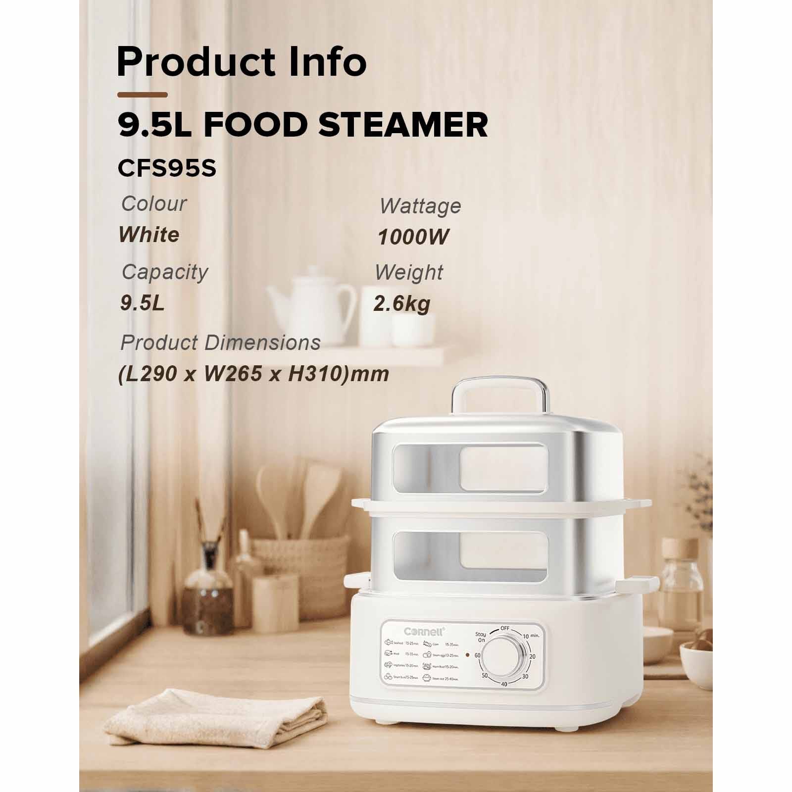 CORNELL Food Steamer (9.5l) CFS95S-image 12
