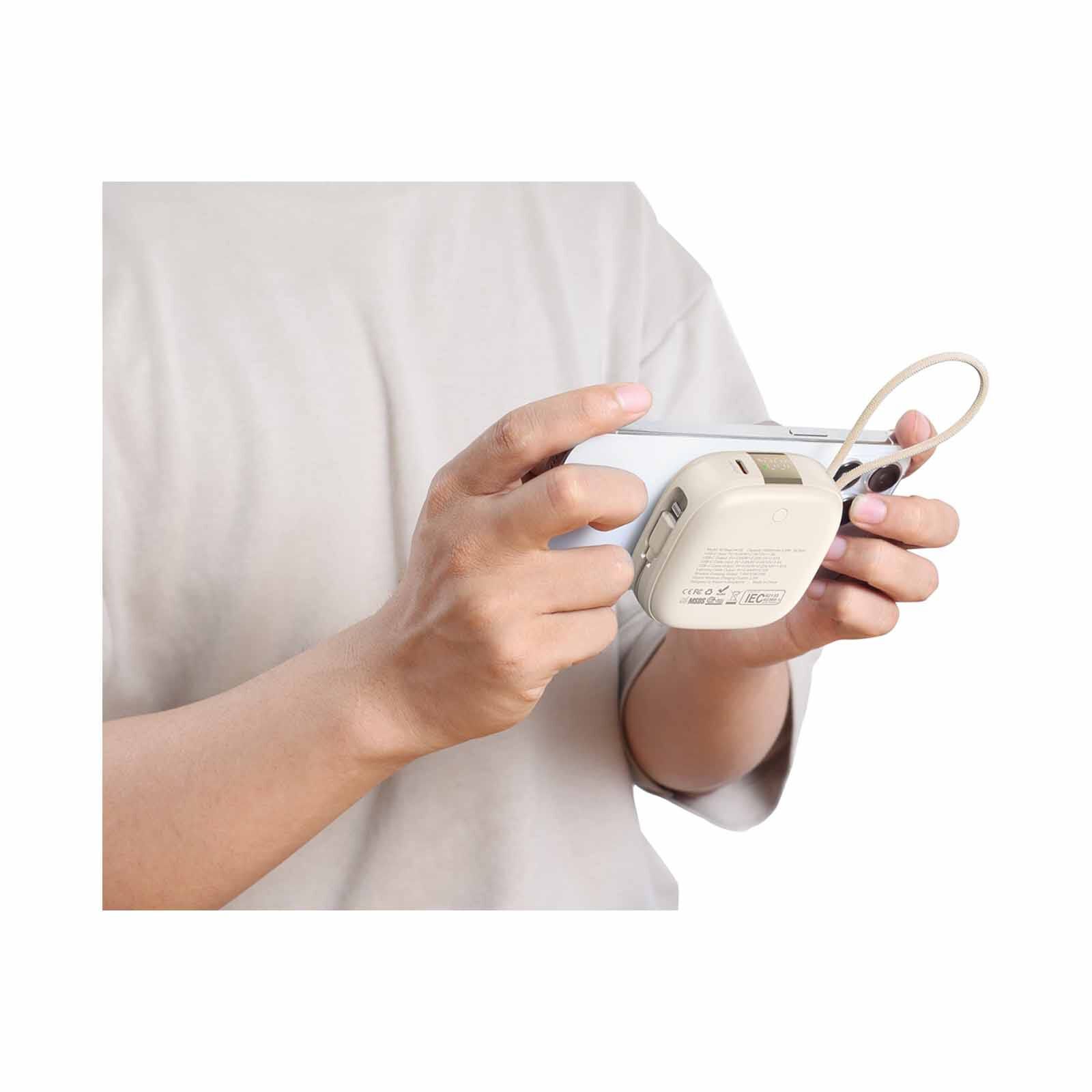 MAZER 10,000mah Qi2 Compatible 15w With Built-in Usb-c+lightning Cables, Apple Watch, Pd20w, Power Bank-cr M-MAGLINK18I-CR-image 7