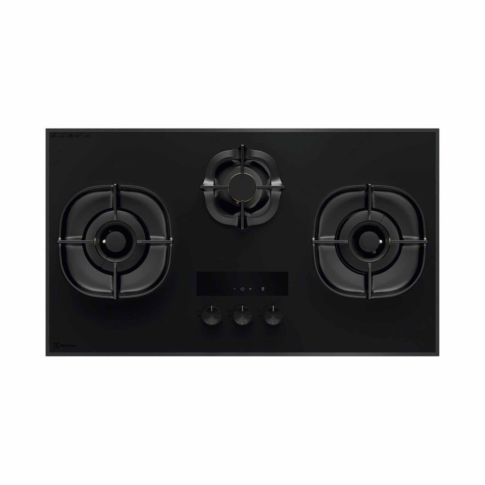ELECTROLUX 90cm 3 Burner Gas Hob (pub) - Matte Black (exclude Installation) EHG9357MFP