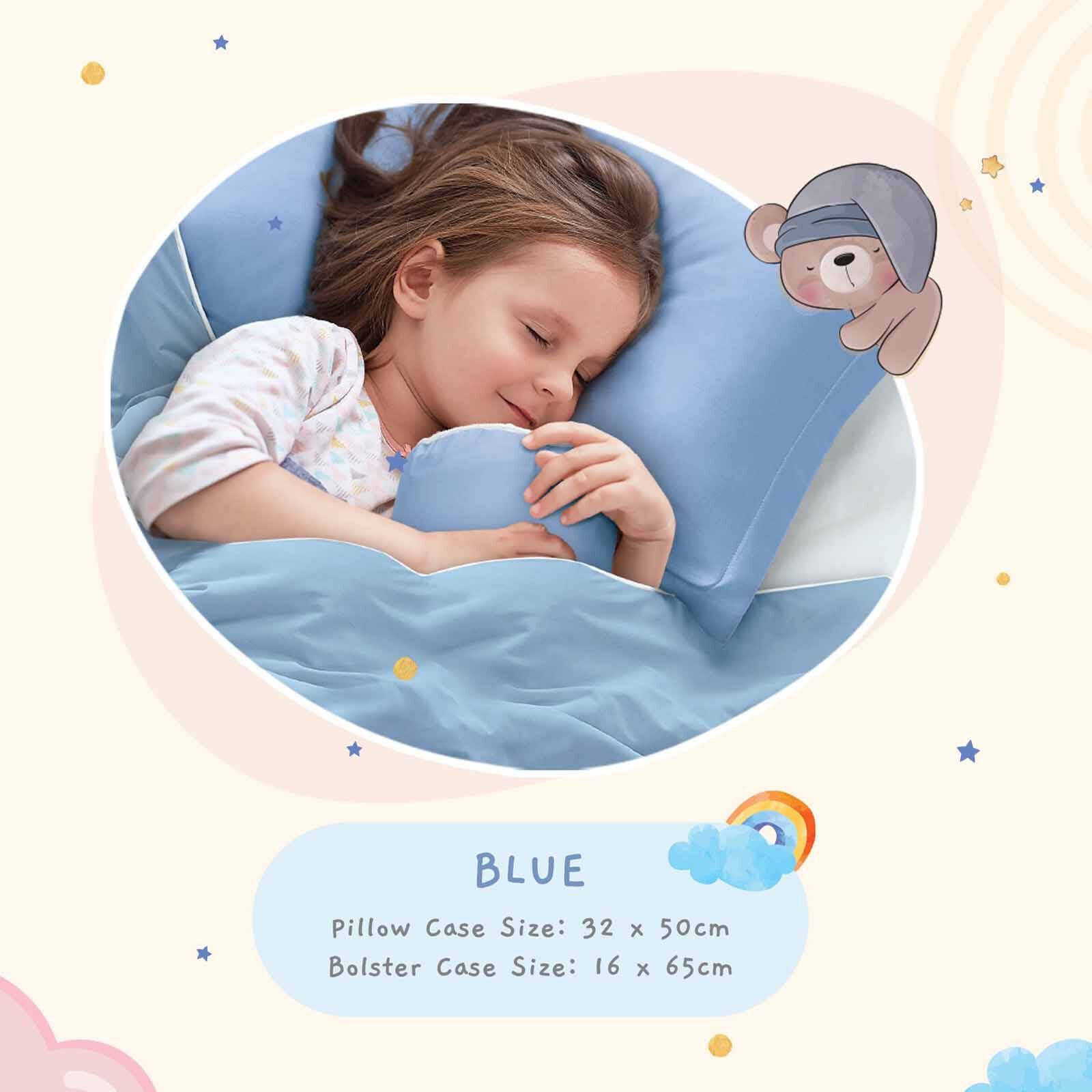 IE KIDS Ie Kids I Pillow + Bolster I Blue (oe) 7495 I PILLOW BOLSTER I BLUE-image 2