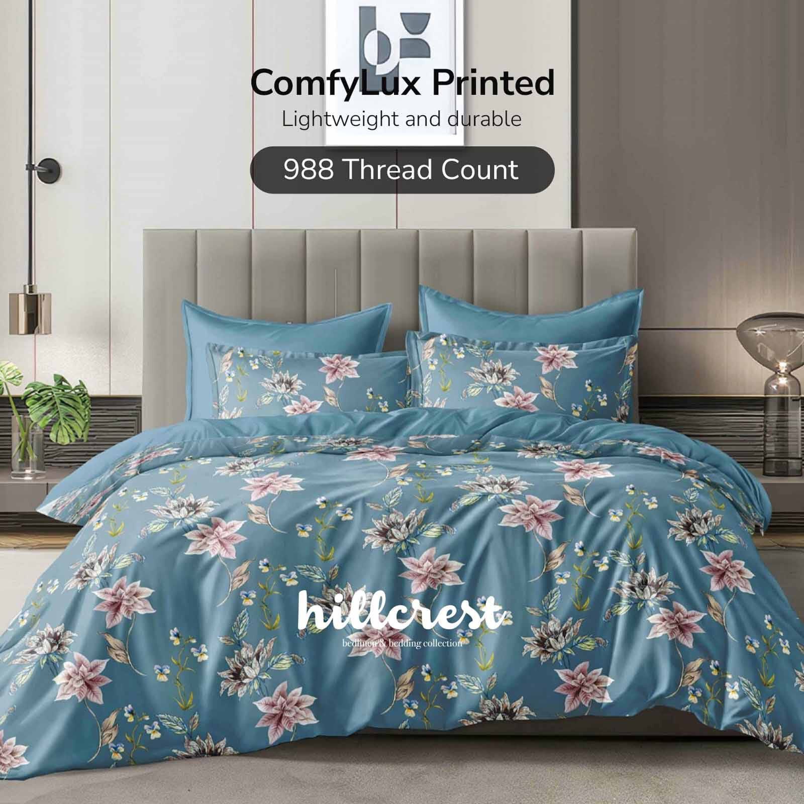 HILLCREST Hillcrest I Comfylux Printed 988tc I Awakening Queen Fitted Sheet ( Oe ) 6835 I Q I FS I AWAKENING-image 1
