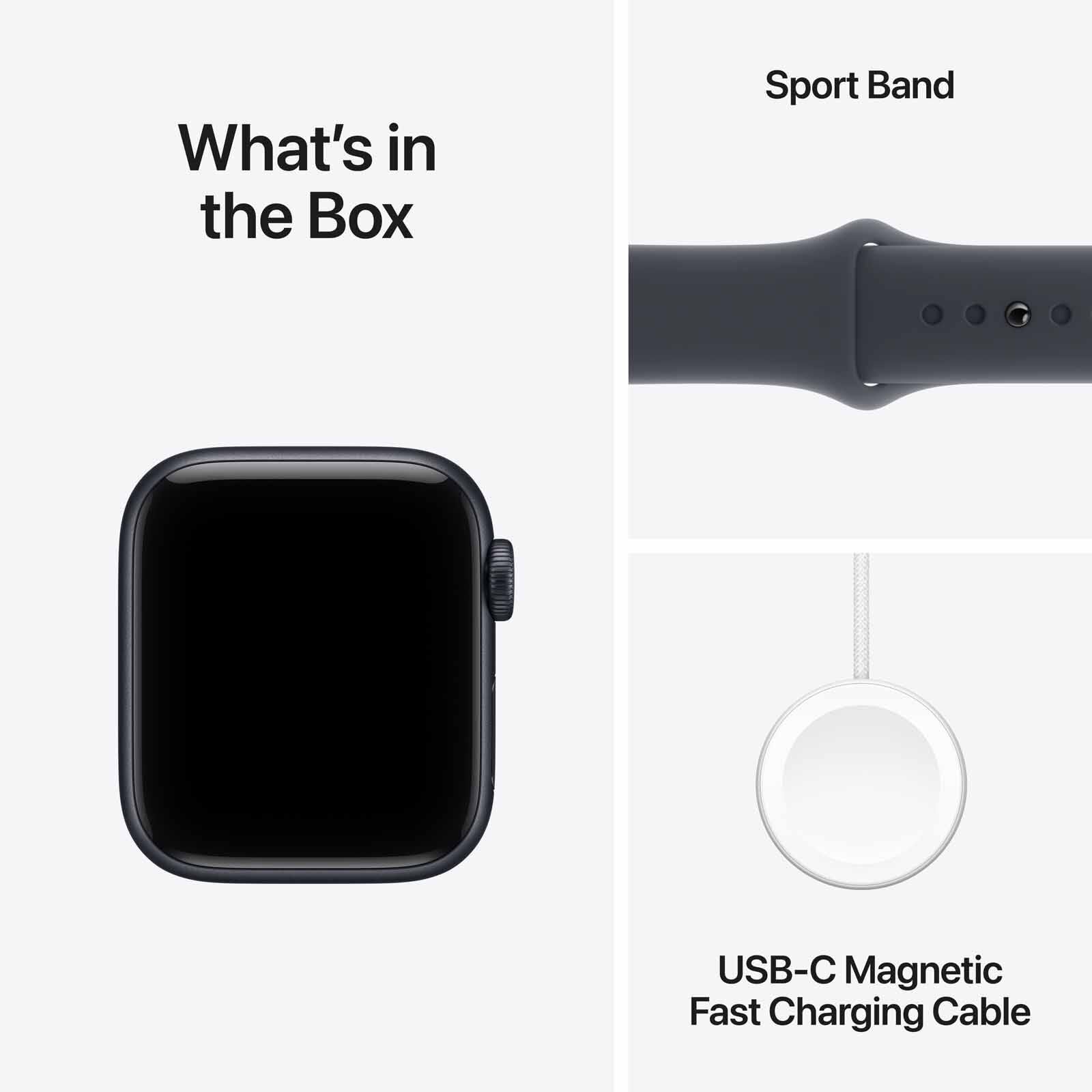 APPLE Watch Se 3 Gps + Cellular 40mm Midnight Aluminium Case With Midnight Sport Band - S/m MEP94X/A-image 8