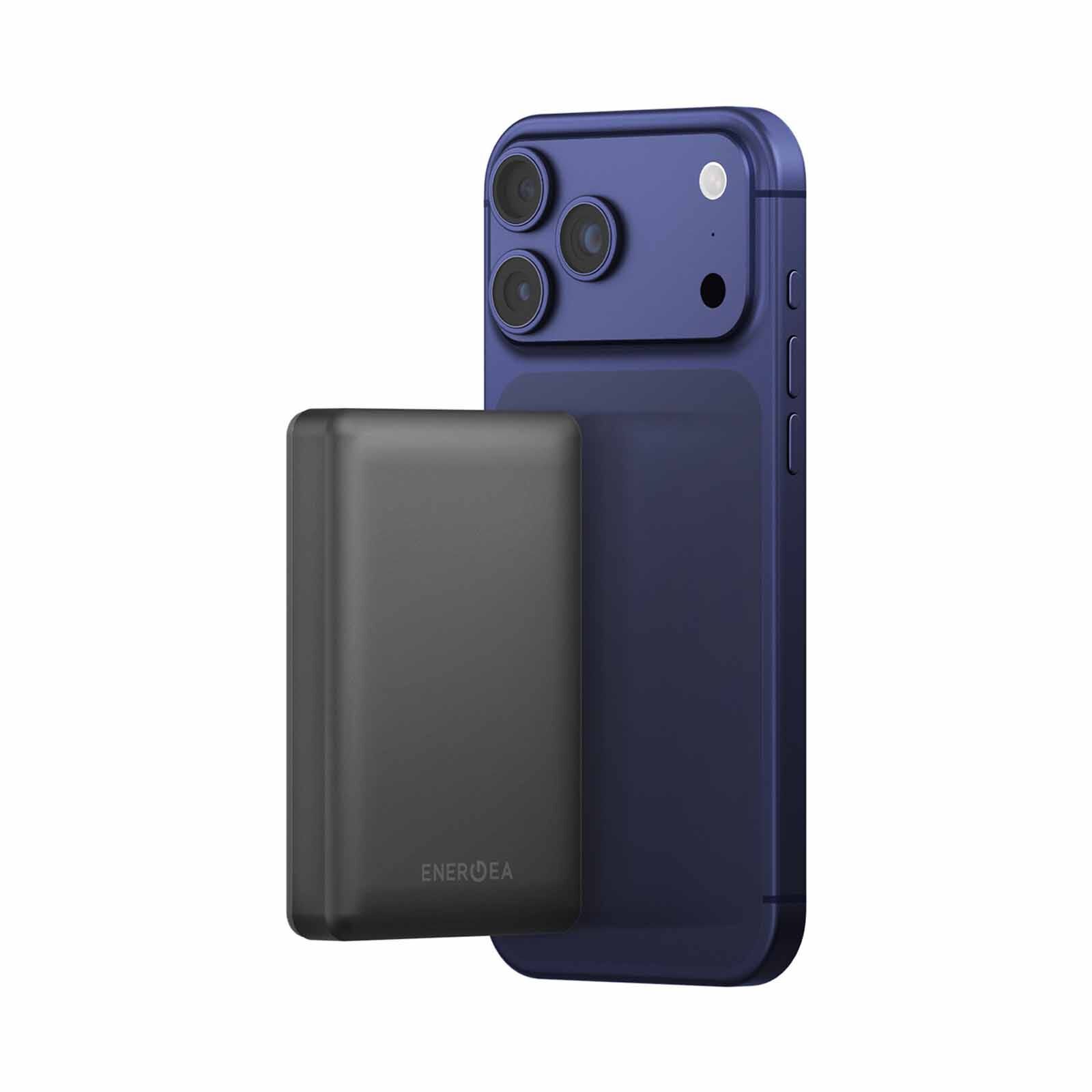 ENERGEA Alupac 10k 3c, 10000mah Ultra Light Aluminium Magsafe Compatible Powerbank - Gunmetal AP-10KQH-GUN-3C-image 2