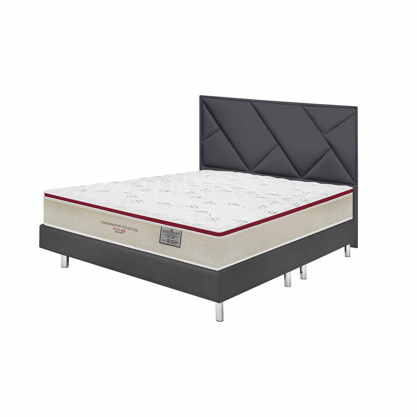 KINGKOIL Queen Size Mattress W/bedframe And Headboard CHIROPRACTOR COLLECTION KUHN-image 2