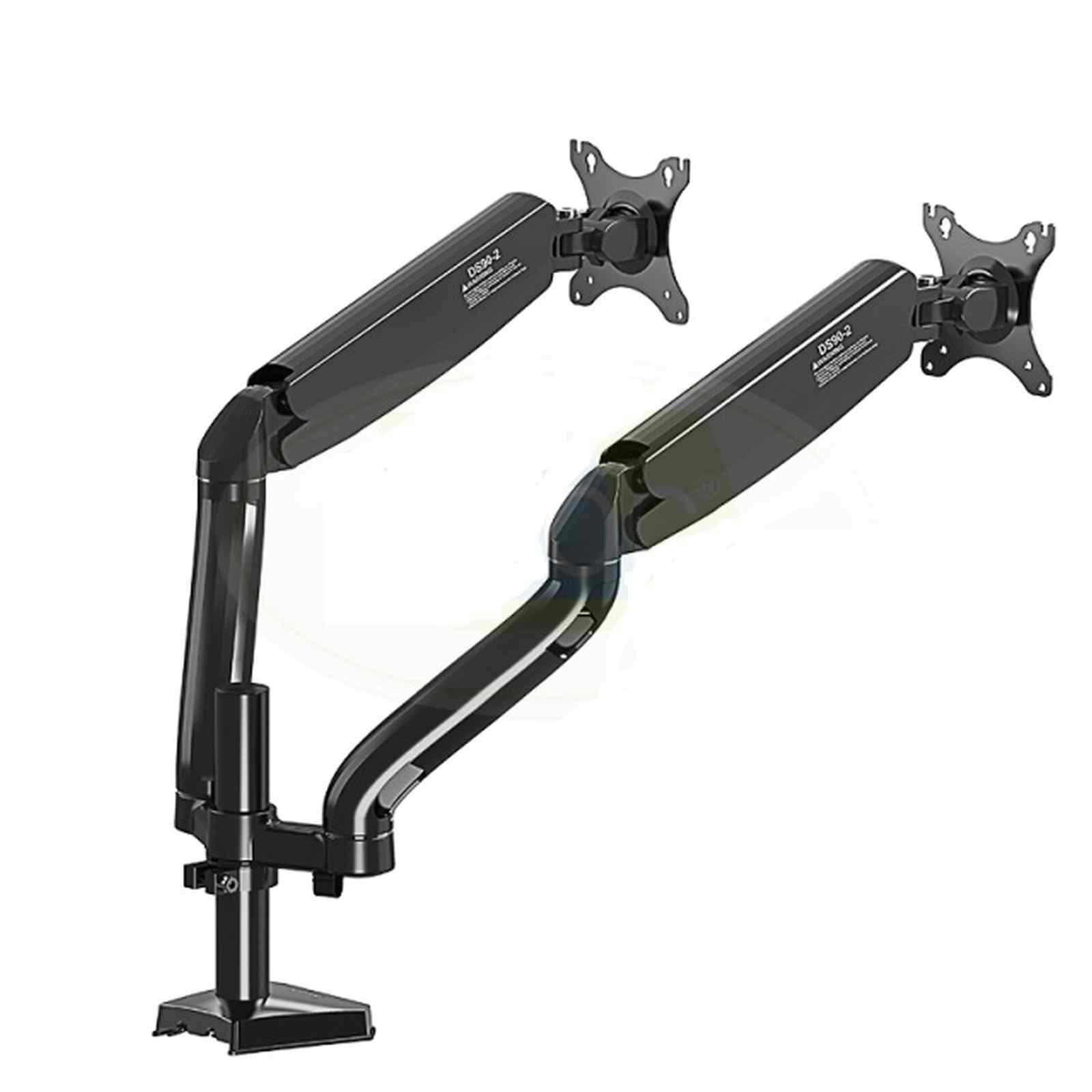 QUEENIE 17-32 Inch Double Arm Gas-strut Flexi Monitor Arm Bracket HL-DS90 (2)