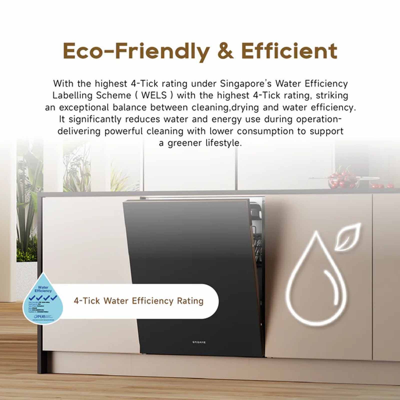 DREAME Fully Integrated Dishwasher - 15 Place Setting (exclude Installation) DZ60 PRO-image 10