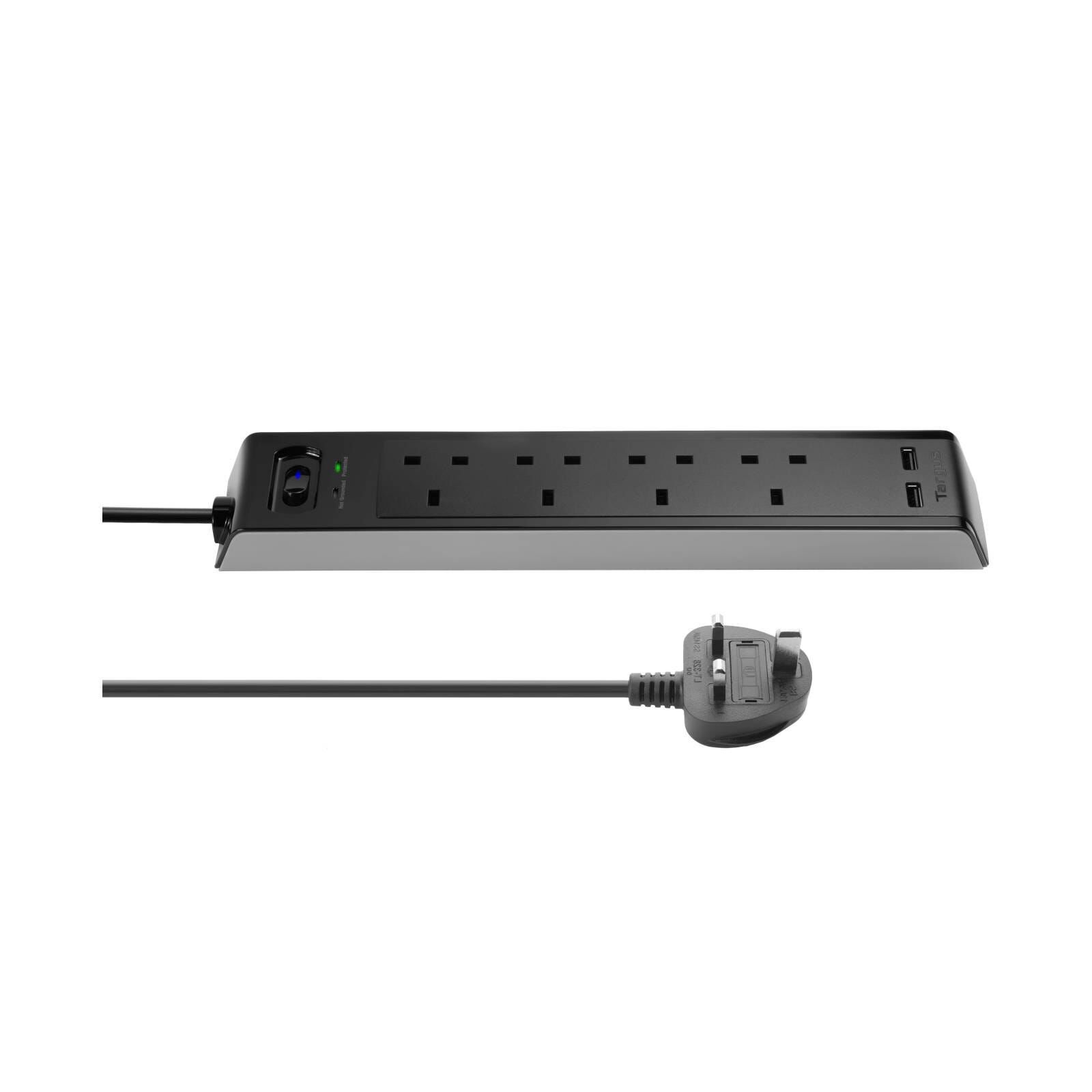 TARGUS "smart Surge 4" With 2 Usb Ports (uk) APS1001AP-50-image 2