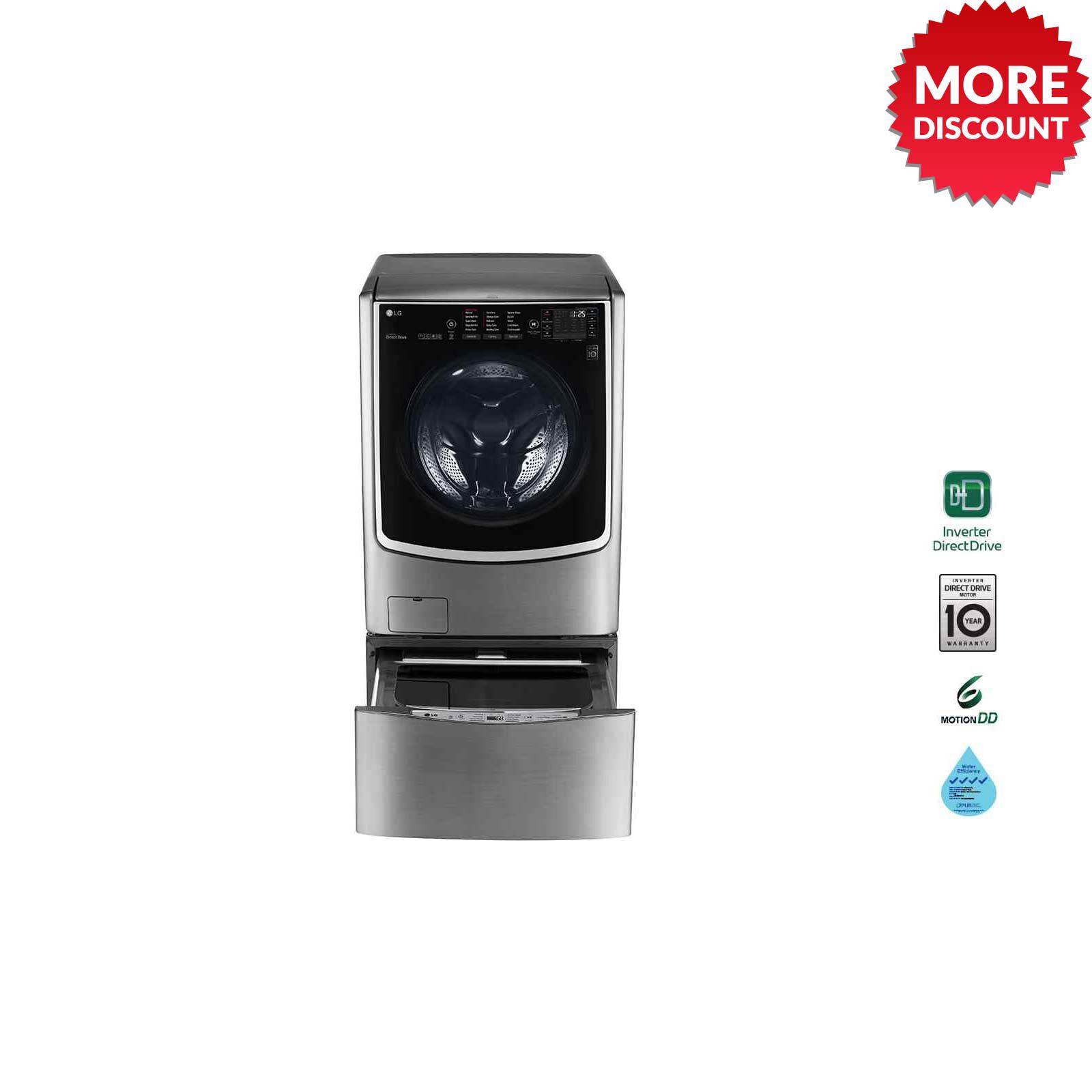 LG Front Load Washer And Dryer (21kg/12kg) F2721HTWV-image 7